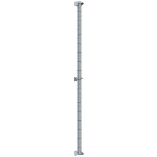 InterMetro Industries Post Wall Bracket, Stainless Steel, for Shelving - Post Wall Bracket SS f/ Shlv - Image 1