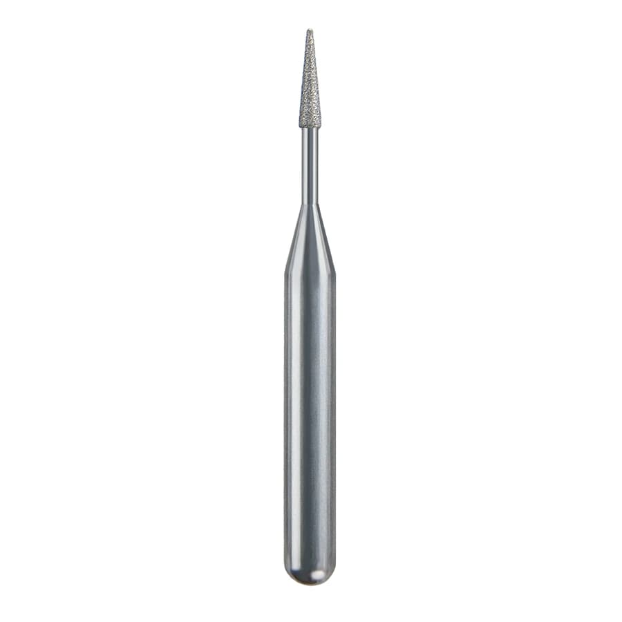 Spring Health Products Extra-Fine Needle Diamond Bur, FG Short Shank, S858-008, Single-Use, 25/Pkg, S1300XF25 - #S1300 Extra-Fine Needle Spring Diamond FG S858-008 Needle Single-Use Pack of 25 - Image 1