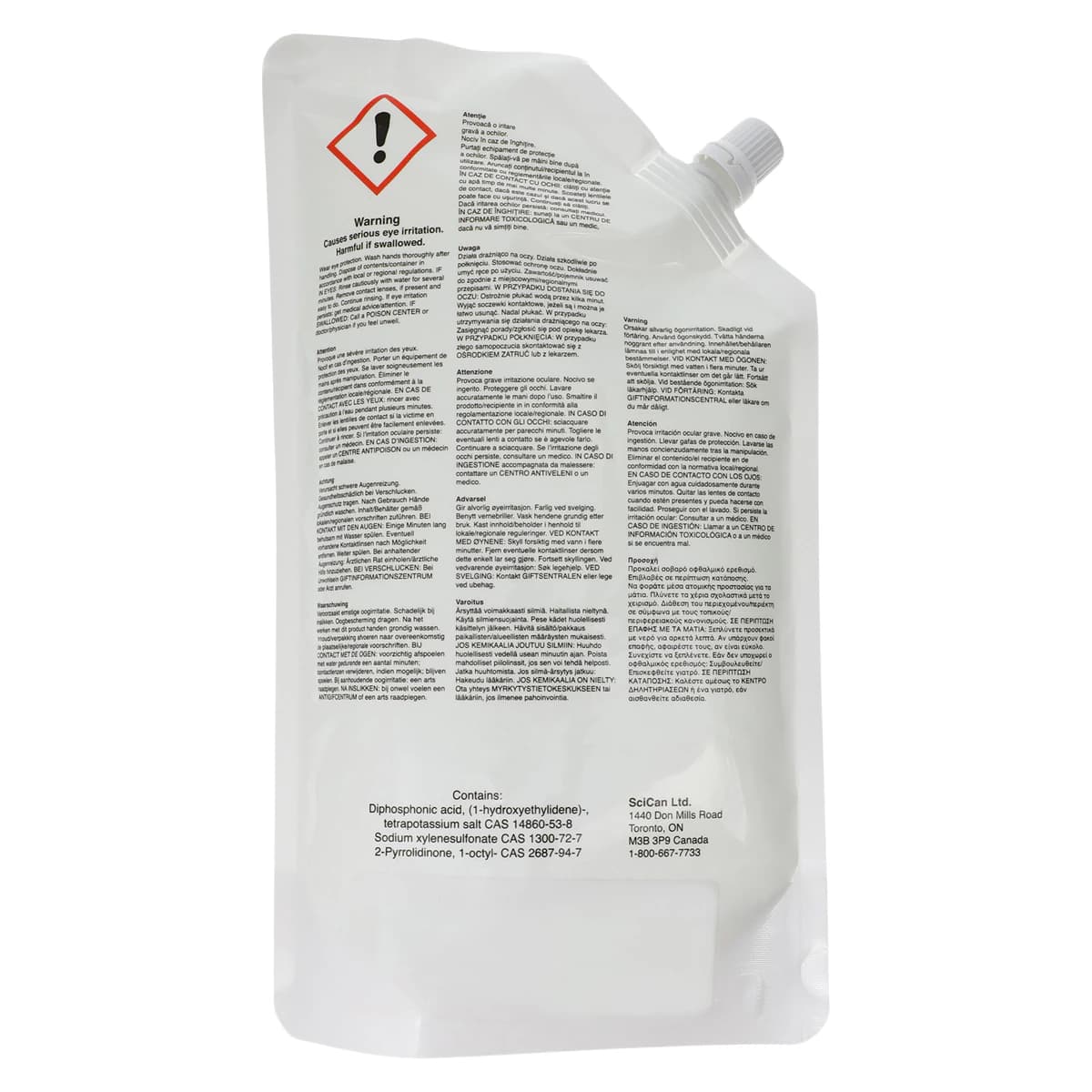 HIP Ultra HYDRIM Cleaning Solution with Instrument Protection, 750 mL Pouches, 8/Case, CS-HIPC-U thumbnail 2