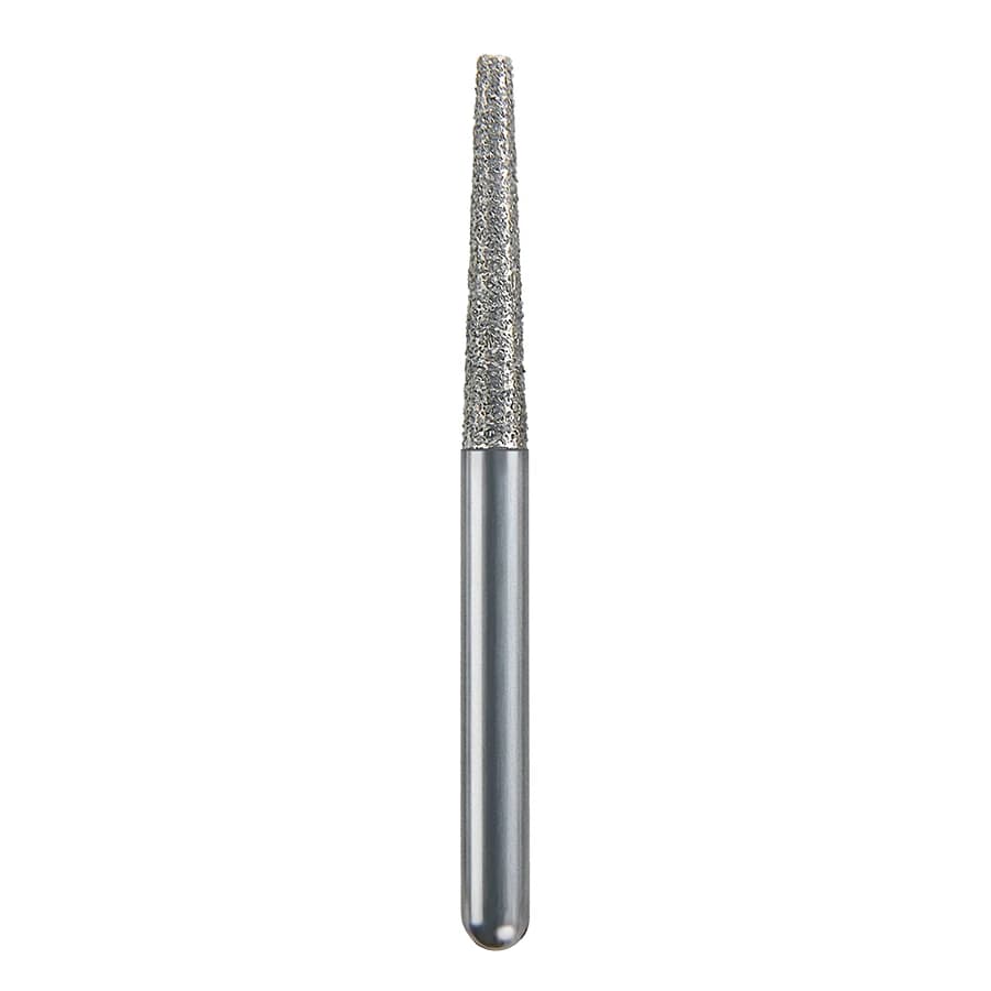 Spring Health Products #702.9 Medium Flat End Taper Diamond Bur, FG 847-016, Single-Use, 25/Pack - #702.9 Medium Flat End Taper Spring Diamond FG 847-016 Single-Use Pack of 25 - Image 1