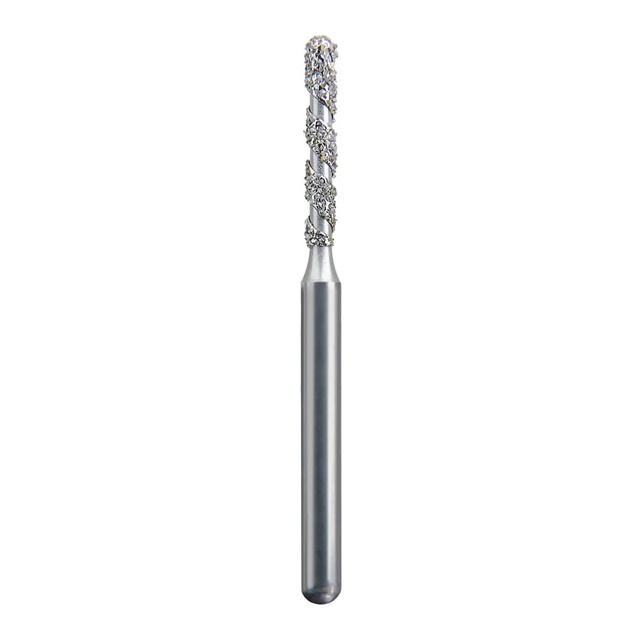 Spring Diamond FG Turbo Super Coarse Modified Shoulder Bur, 837KRT-012, Pack of 10 - #837KRT012T Turbo Super Coarse Modified Shoulder Spring Diamond FG 837KRT-012 Multi-Use Pack of 10 - Image 1