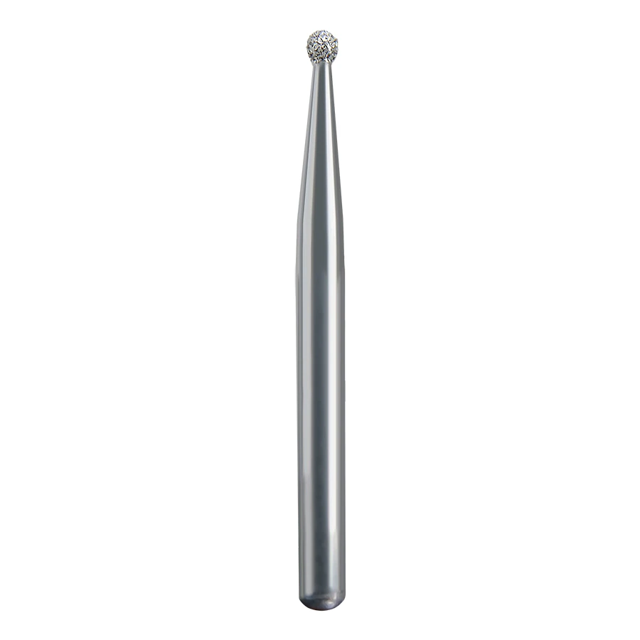 Spring Health Products #115 Medium Round Diamond Bur, FG (Friction Grip), 1.0mm, Single-Use, 25/Pack, 801-010 - #115 Medium Round Spring Diamond FG 801-010 Single-Use Pack of 25 - Image 1