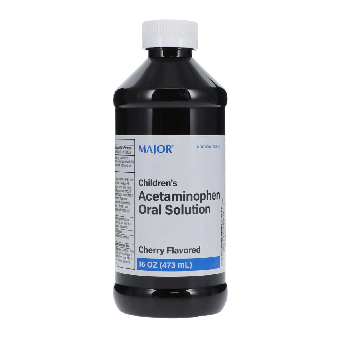 Children's APAP Oral Solution, Acetaminophen 160mg/5mL, Cherry Flavor, 16 oz Bottle - Children's APAP Oral Solution - Image 1