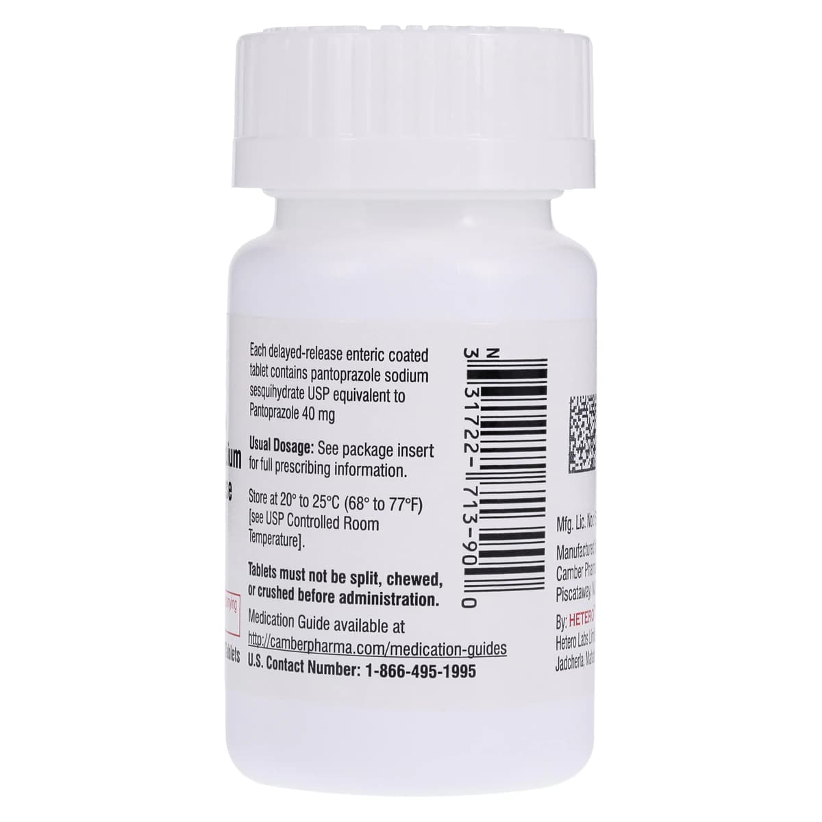 Pantoprazole Sodium DR Tablets, 40mg, 90/Bottle thumbnail 2