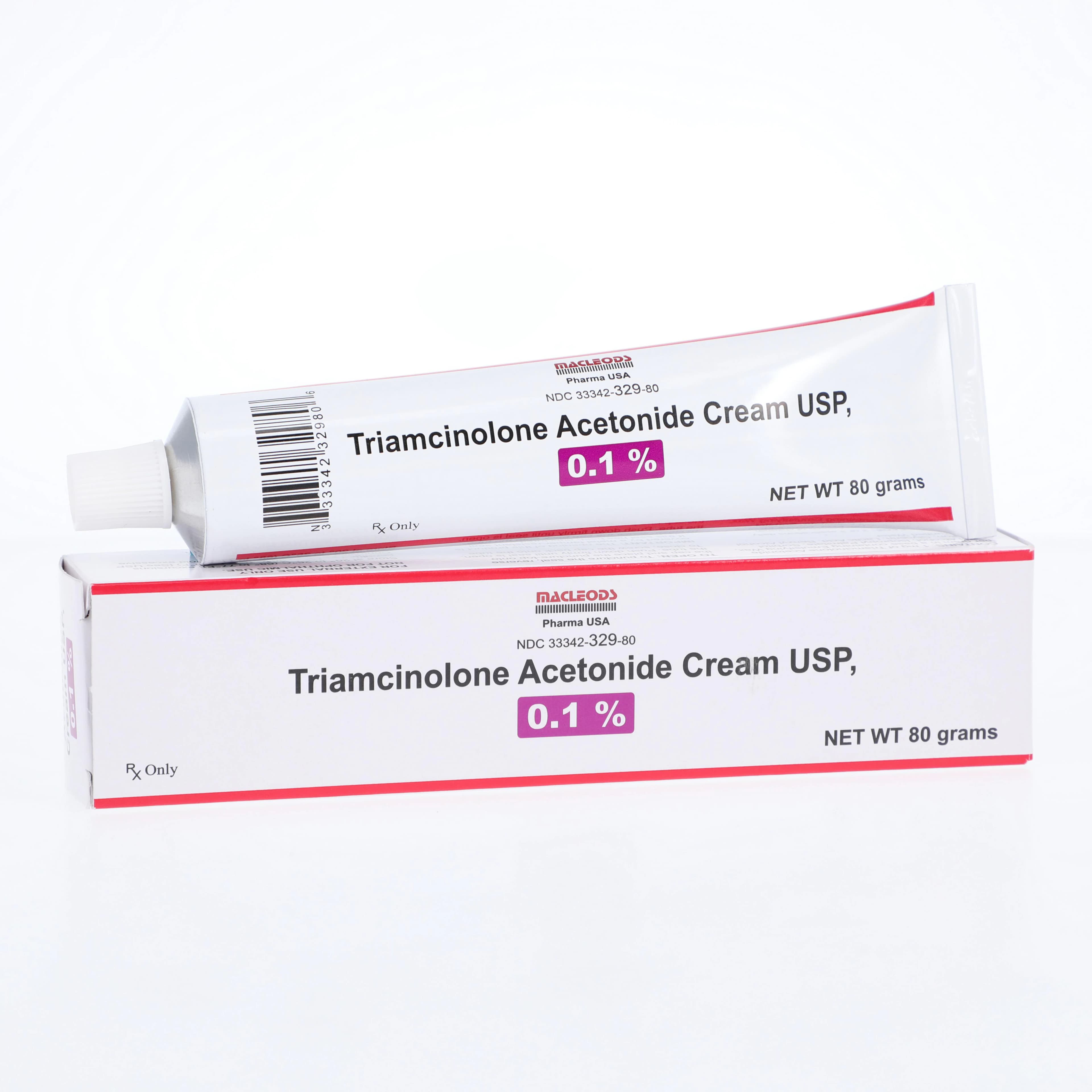 Triamcinolone Acetonide Cream 0.1%, 80g Tube - Triamcinolone Acetonide Cream - Image 1