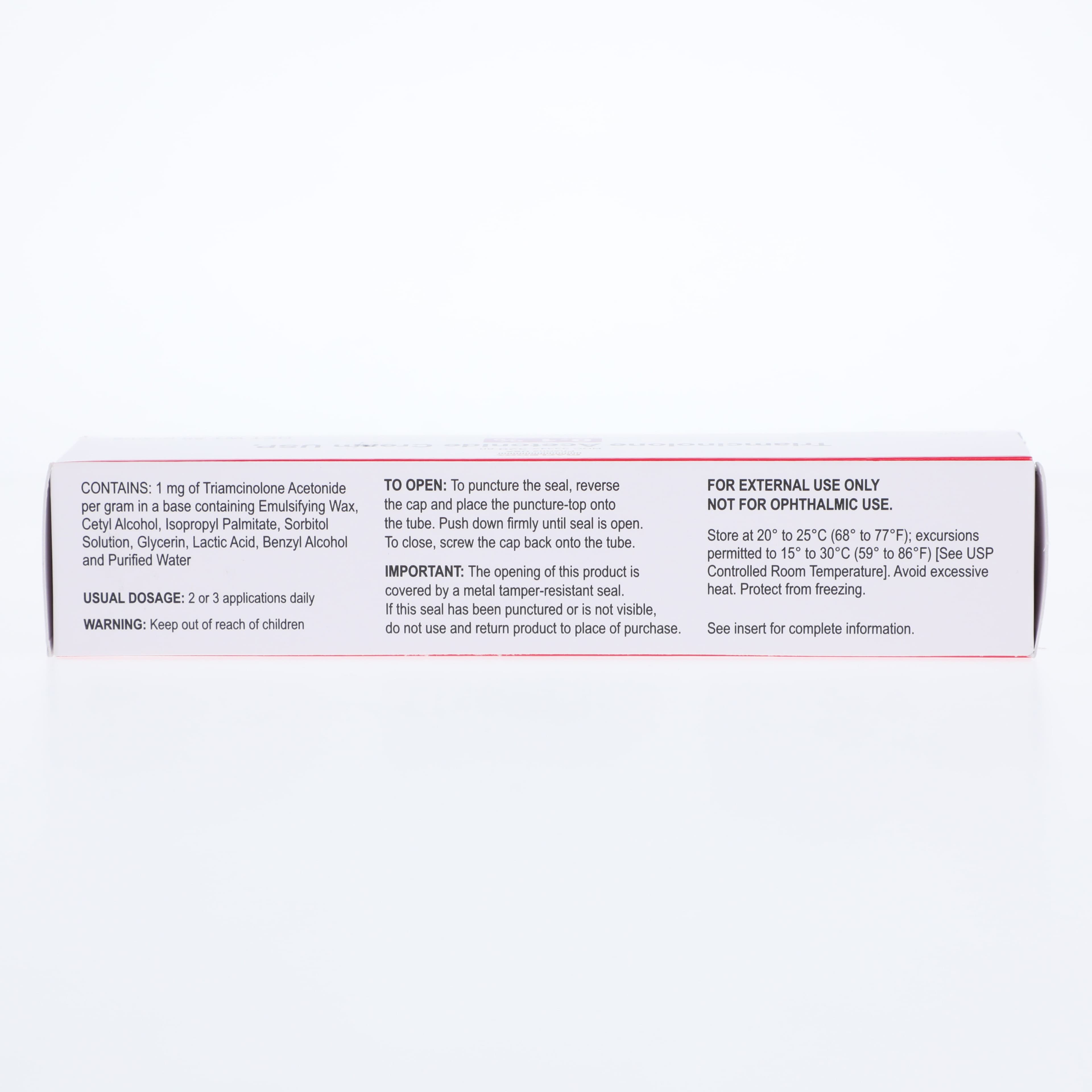 Triamcinolone Acetonide Cream 0.1%, 80g Tube thumbnail 2