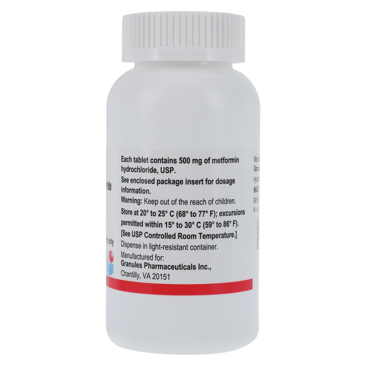 Metformin HCl ER Extended-Release Tablets, 500mg, 100/Bottle thumbnail 2