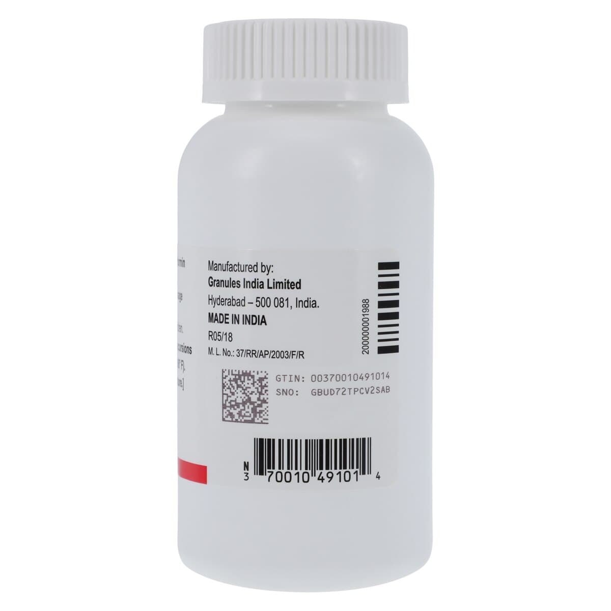 Metformin HCl ER Extended-Release Tablets, 500mg, 100/Bottle thumbnail 3