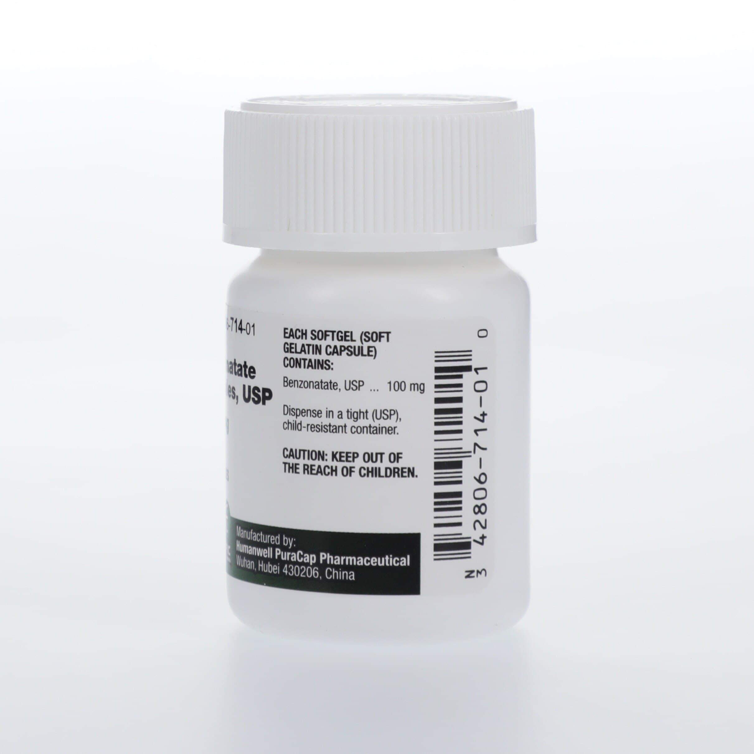 Benzonatate Soft Gels, 100mg, 100/Bottle, Epic Pharma thumbnail 2