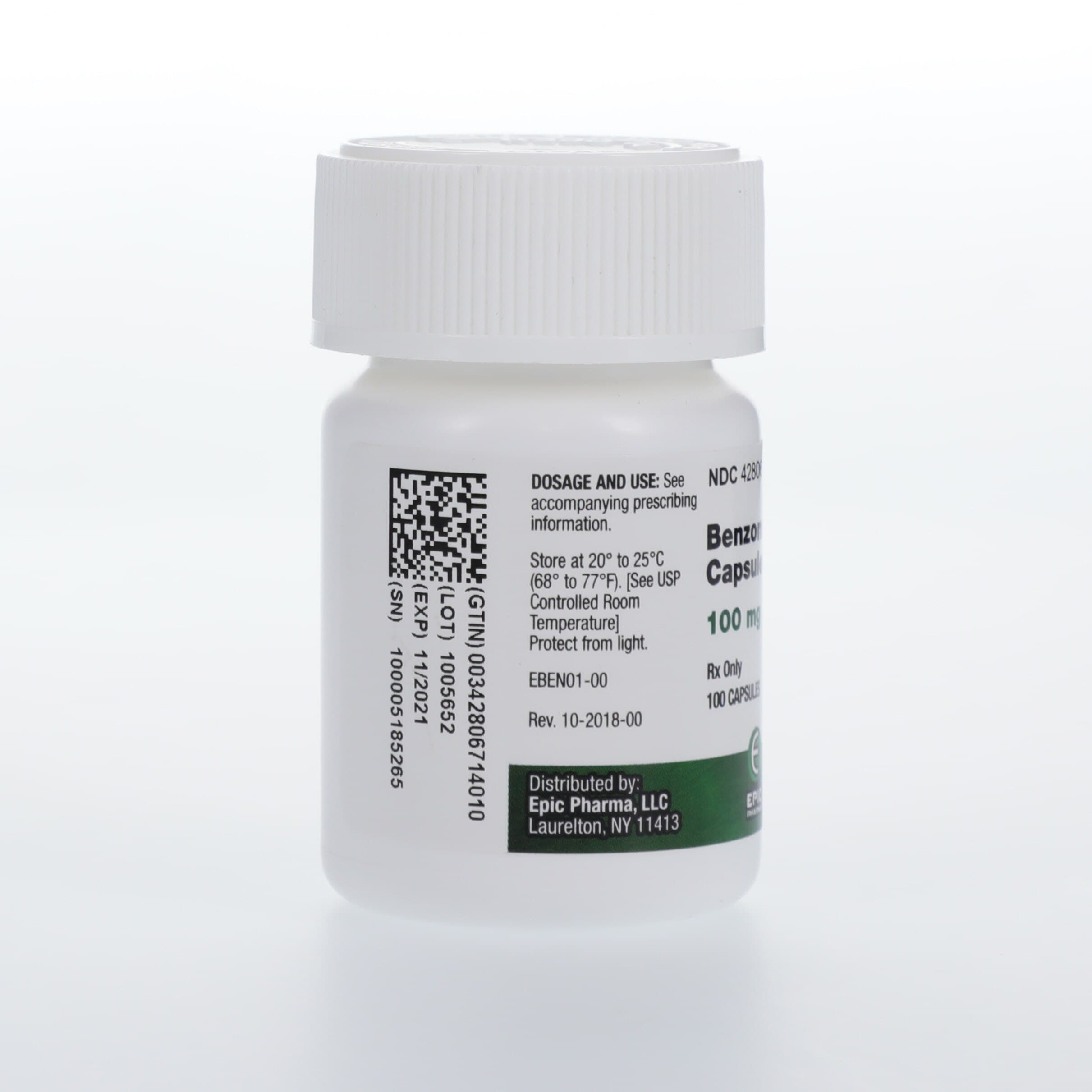 Benzonatate Soft Gels, 100mg, 100/Bottle, Epic Pharma thumbnail 3