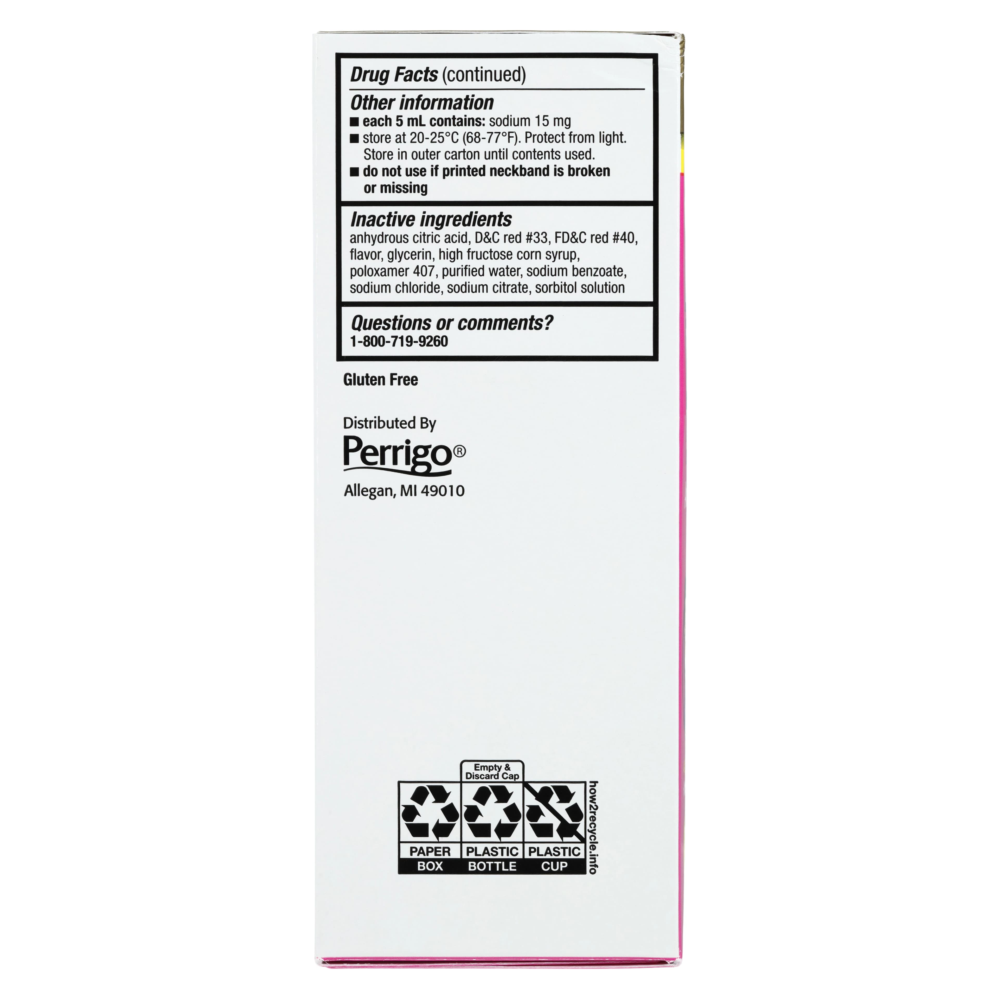Diphenhydramine HCl Liquid Solution, 12.5mg/5mL, Cherry Flavor, 4oz/Bottle thumbnail 3