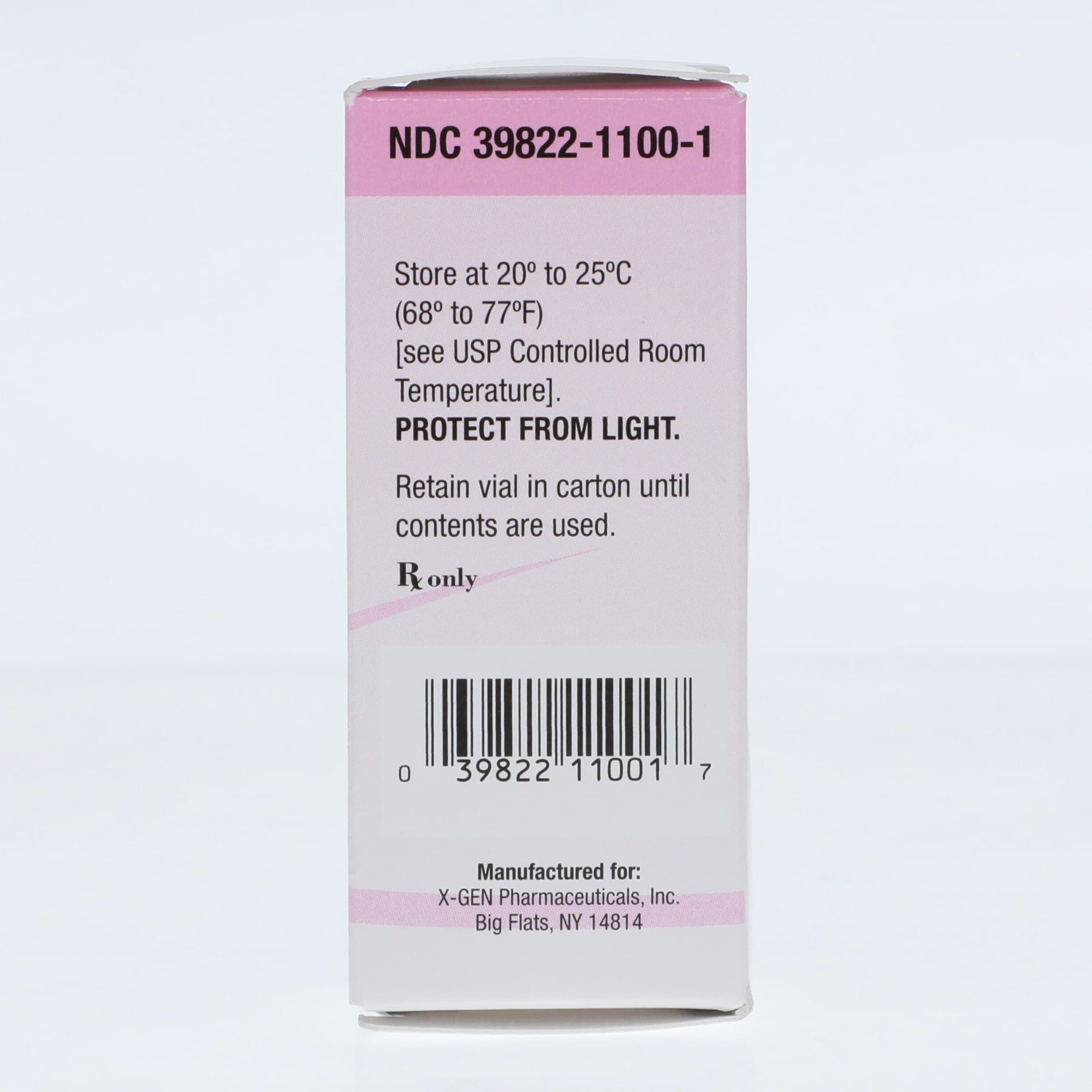 Folic Acid Injection 5 mg/mL, 10 mL Multi-Dose Vial (X-Gen Pharmaceuticals) thumbnail 3