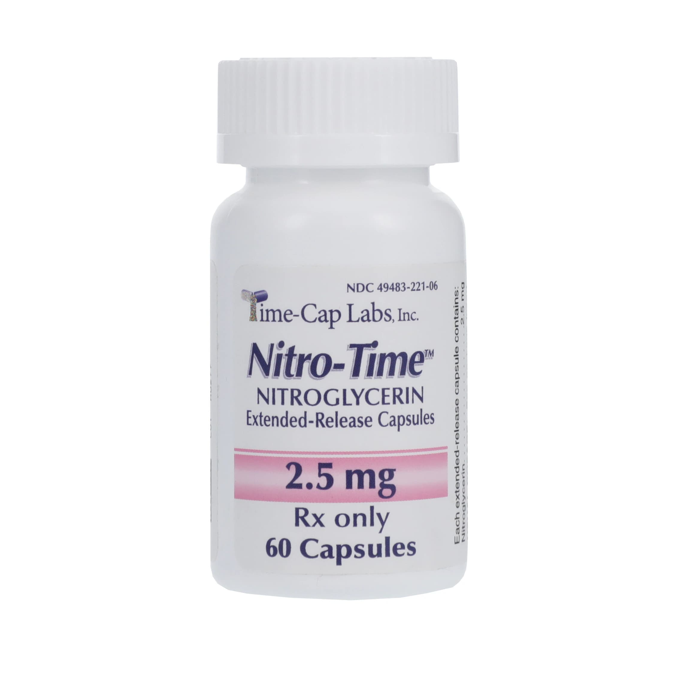 Nitroglycerin ER Capsules, 2.5mg, 60/Bottle - Nitroglycerin ER Capsules - Image 1