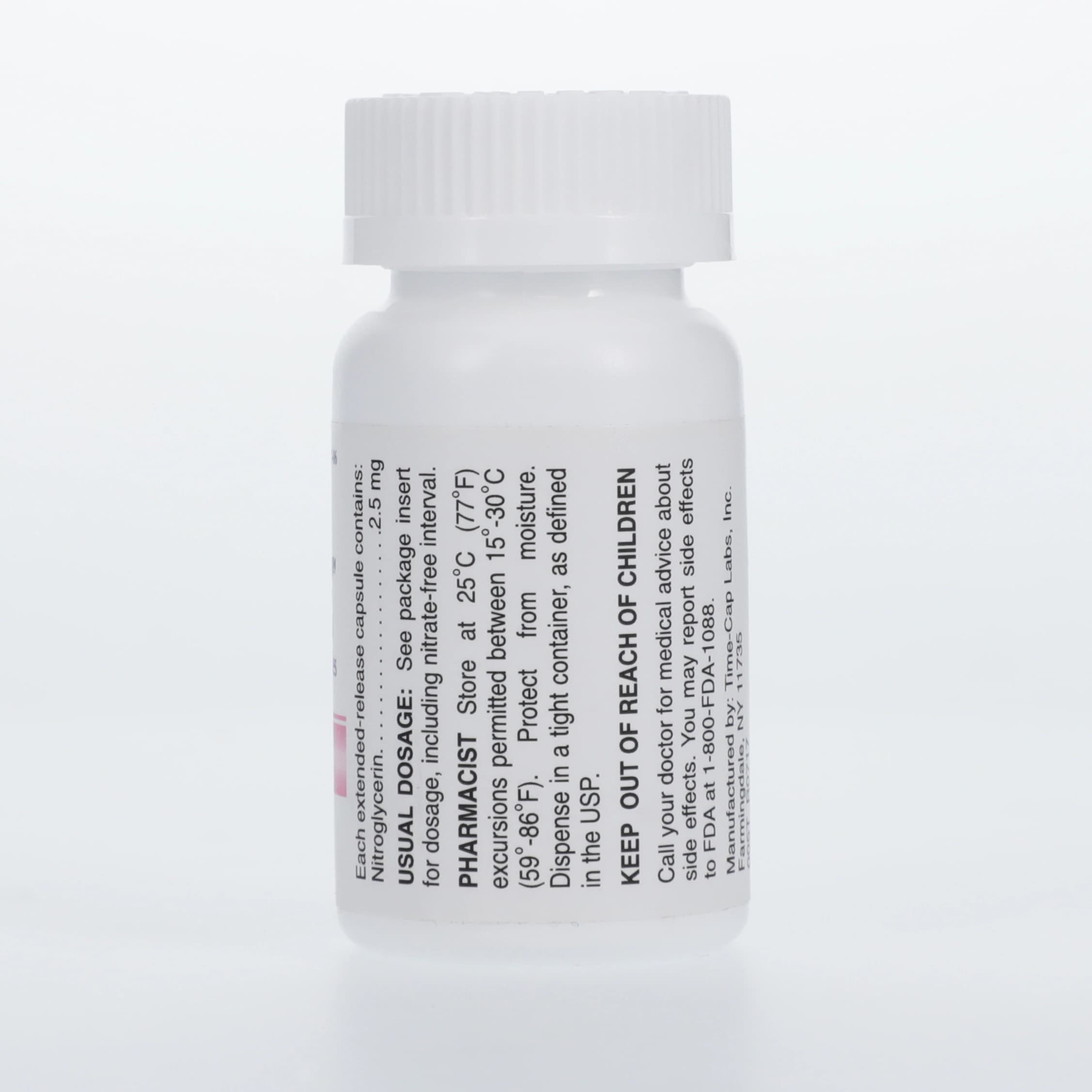 Nitroglycerin ER Capsules, 2.5mg, 60/Bottle thumbnail 2