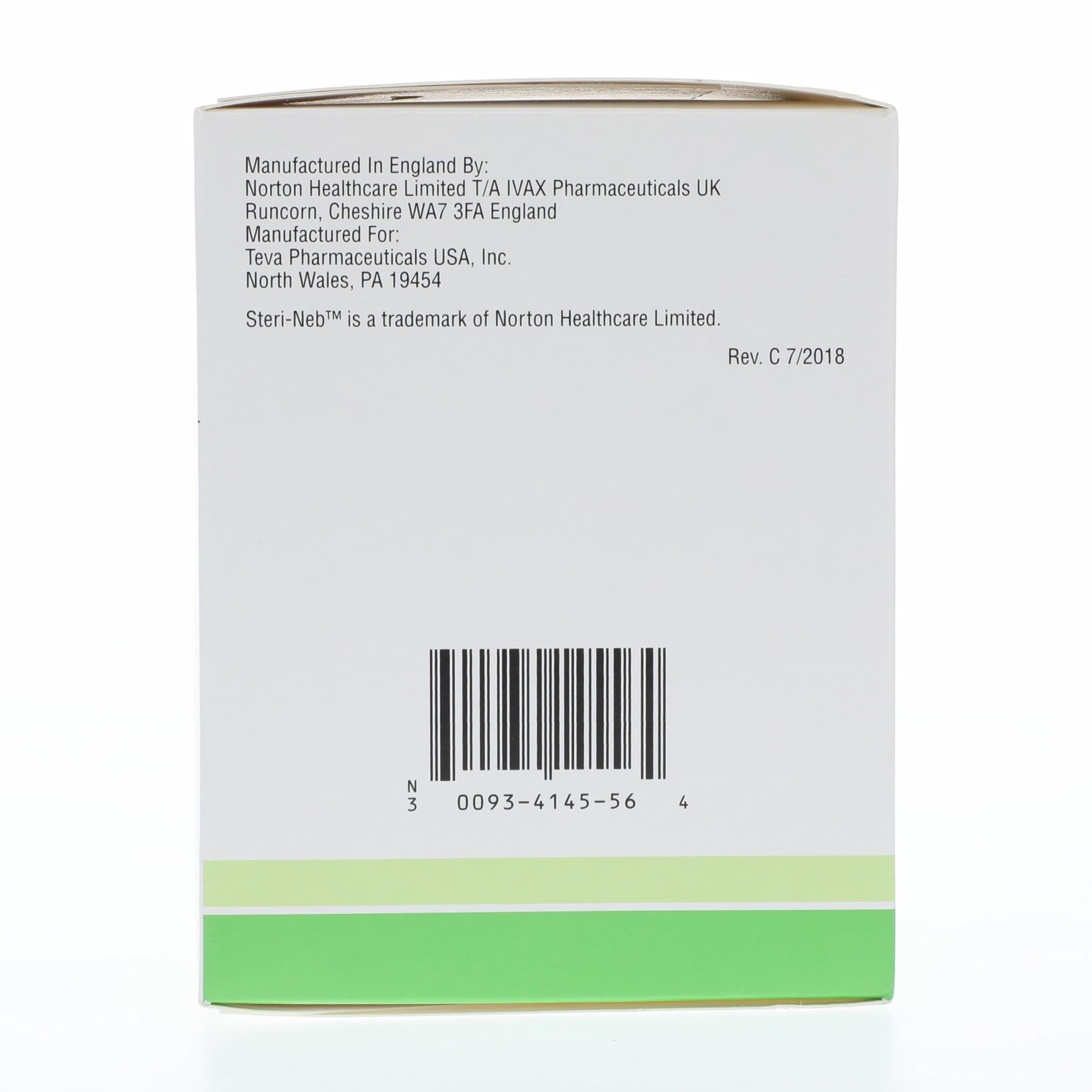 Levalbuterol Inhalation Solution 0.31 mg/3 mL, 3 mL Unit-Dose Vials, 30/Package (Teva Pharmaceuticals) thumbnail 4