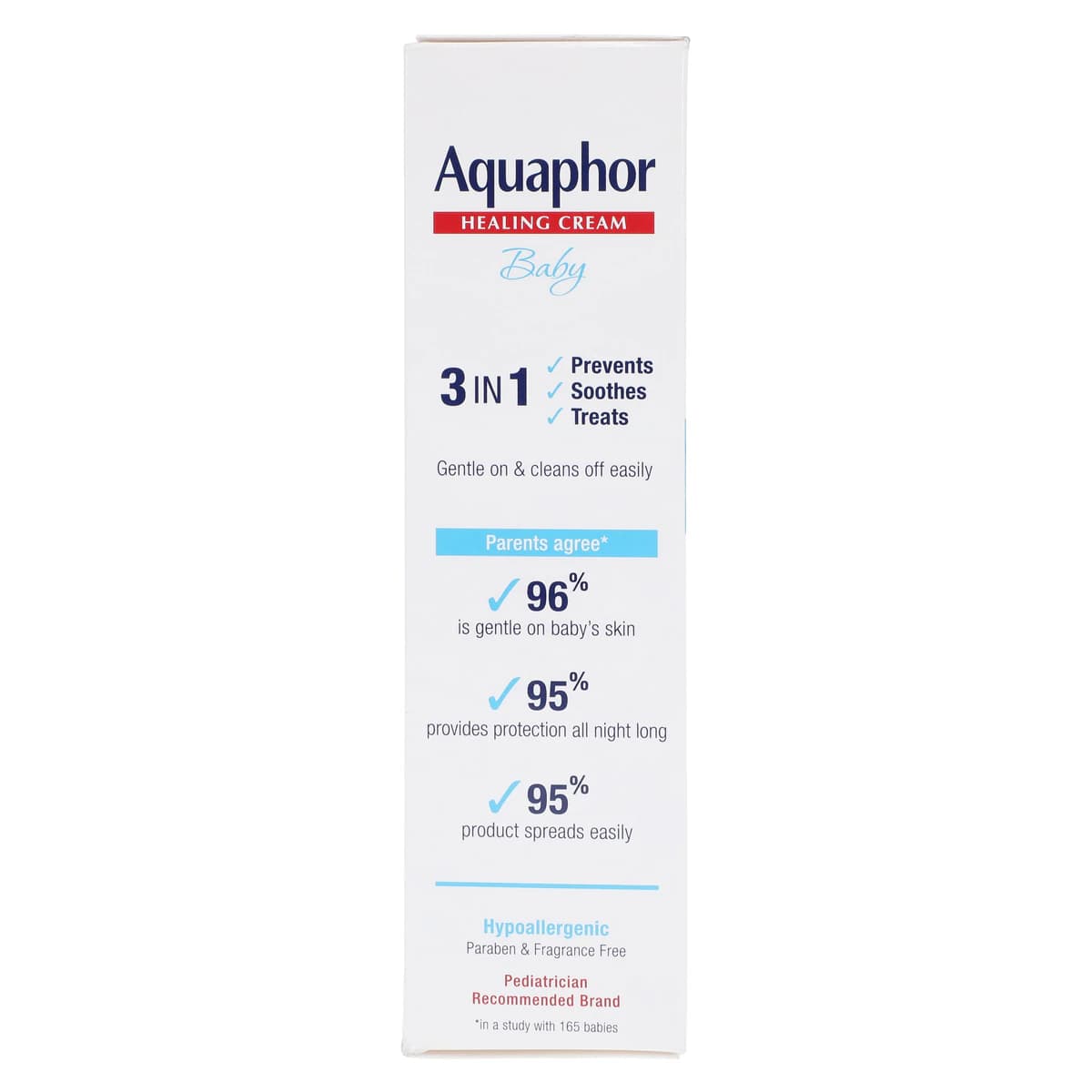 Aquaphor Baby Diaper Rash Cream, Zinc Oxide 15%, Fragrance Free, 3.5 oz Tube thumbnail 7