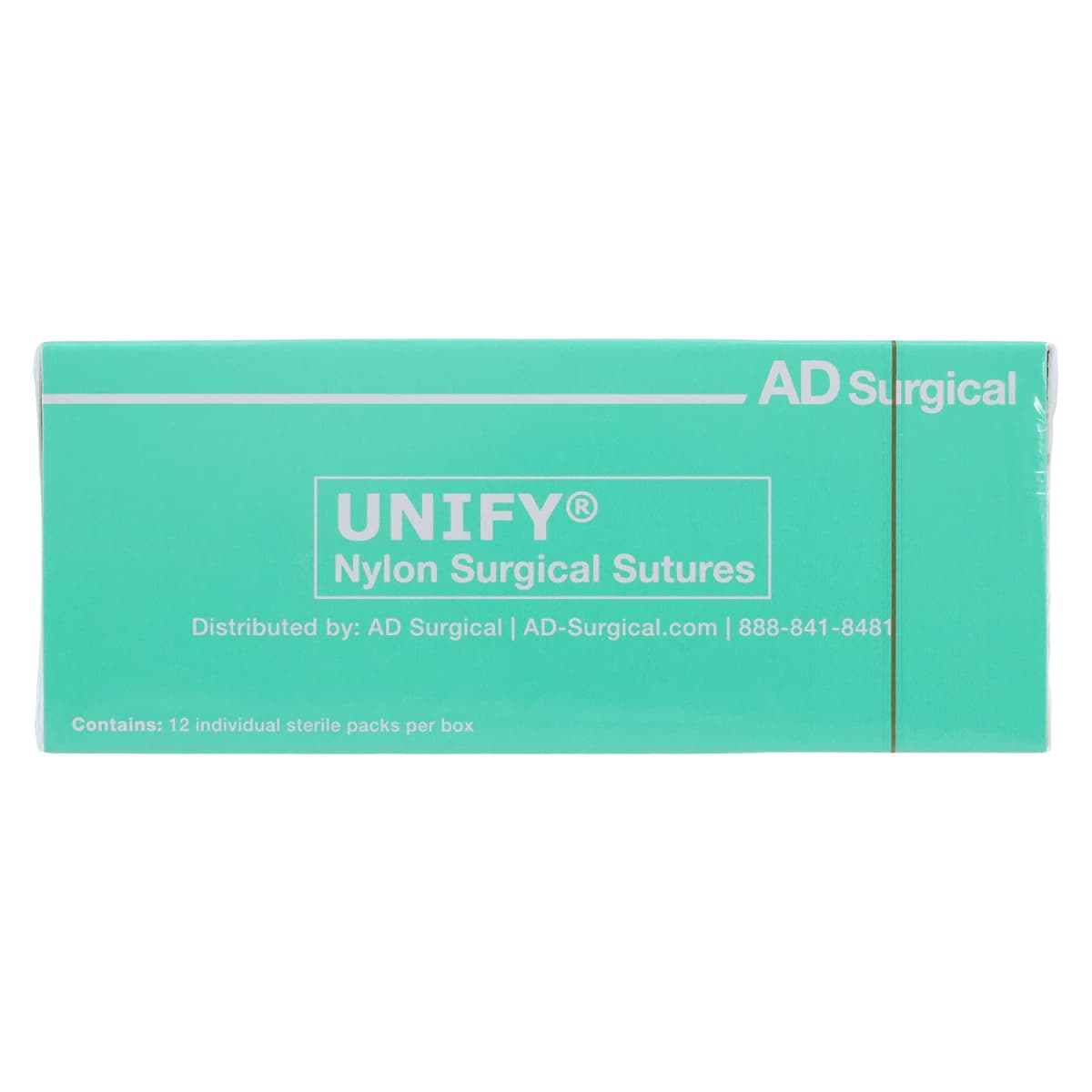 Unify Nylon Monofilament Suture, 4-0, 18", FS-3 Reverse Cutting 3/8 Circle Needle 16mm, Black, 12/Box thumbnail 4