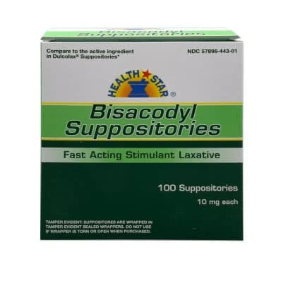 Geri-Care Bisacodyl Suppositories, 10mg, 100/Box thumbnail 2