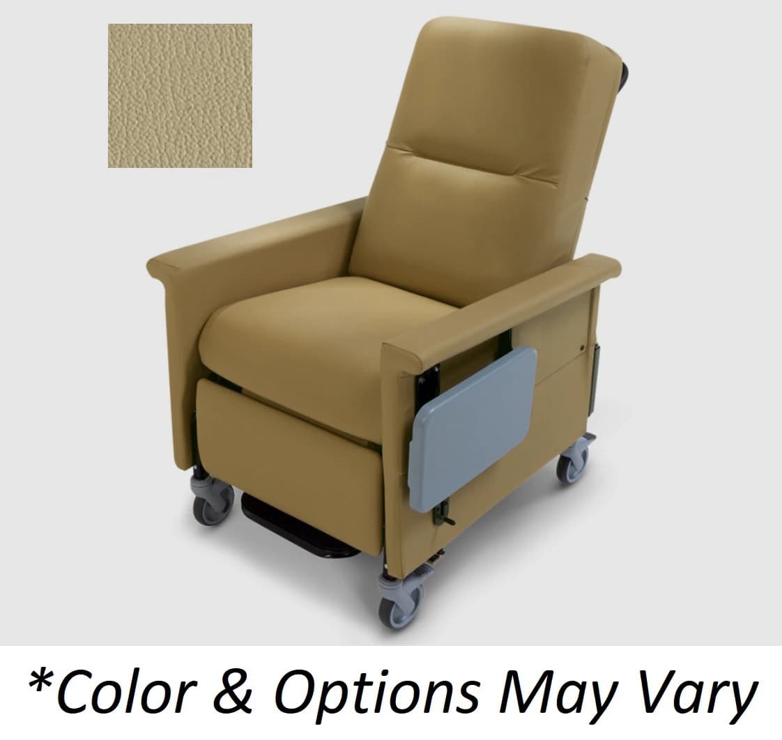 Champion 86 Series Medical Recliner, Powder-Coated Steel Frame, 500 lb Capacity, Power, Natural, Each - Recliner w/ Trendbr Natural - Image 1