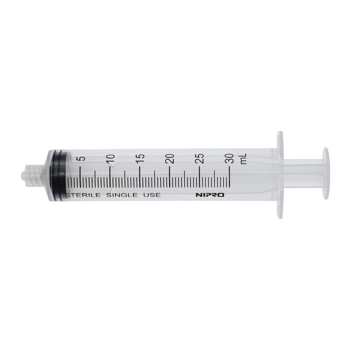 Nipro General Use Syringe 30cc, Low Dead Space, Sterile, Disposable, Without Needle, 50/Box - Syringe w/o Needle LL - Image 1