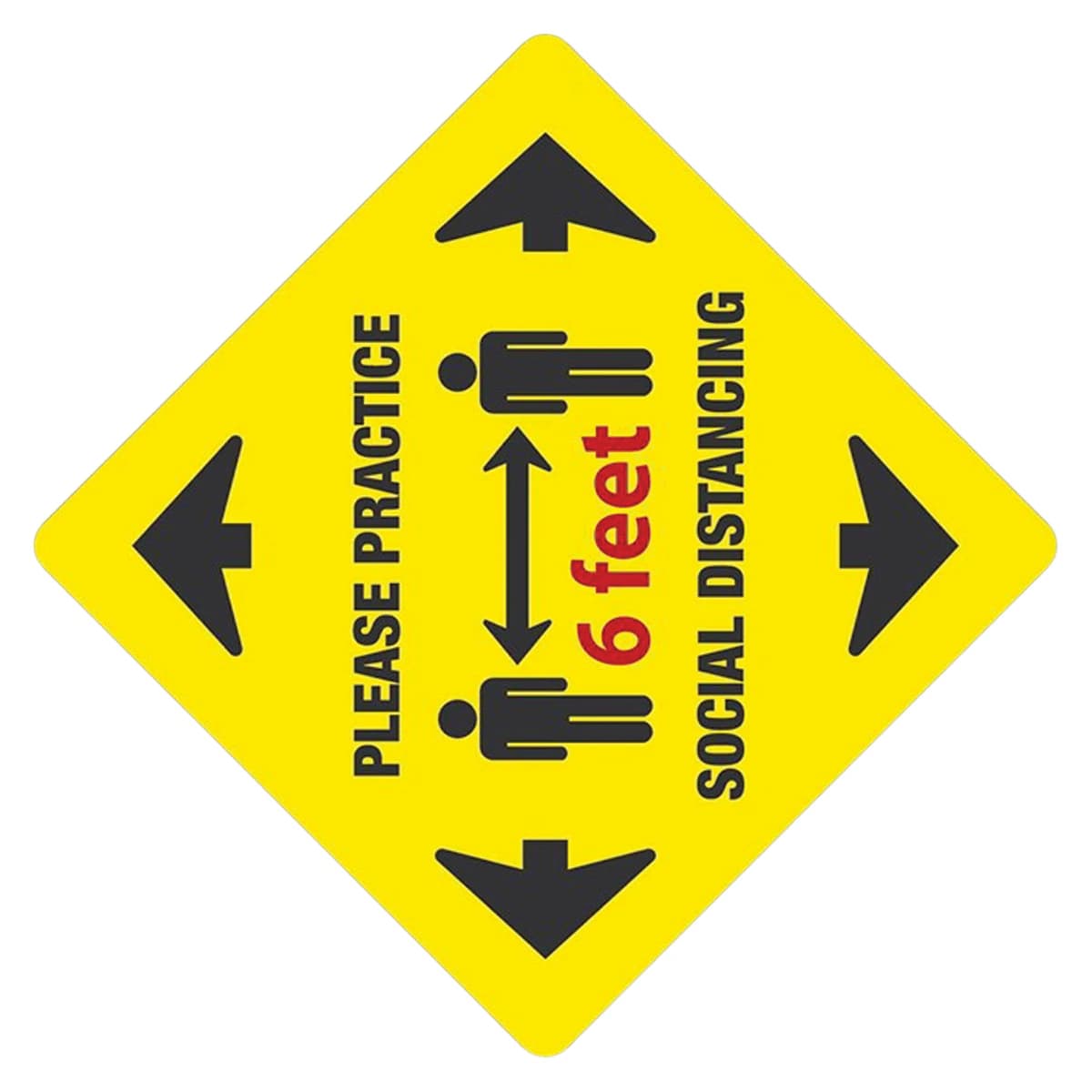 Please Practice Social Distancing Sign - Sign Practice Social Distancng - Image 1