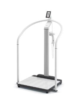 Seca Handrail Scale with EMR and ID Display, 800 lb / 360 kg Capacity, Digital, Each - Scale EMR w/ ID Display - Image 1