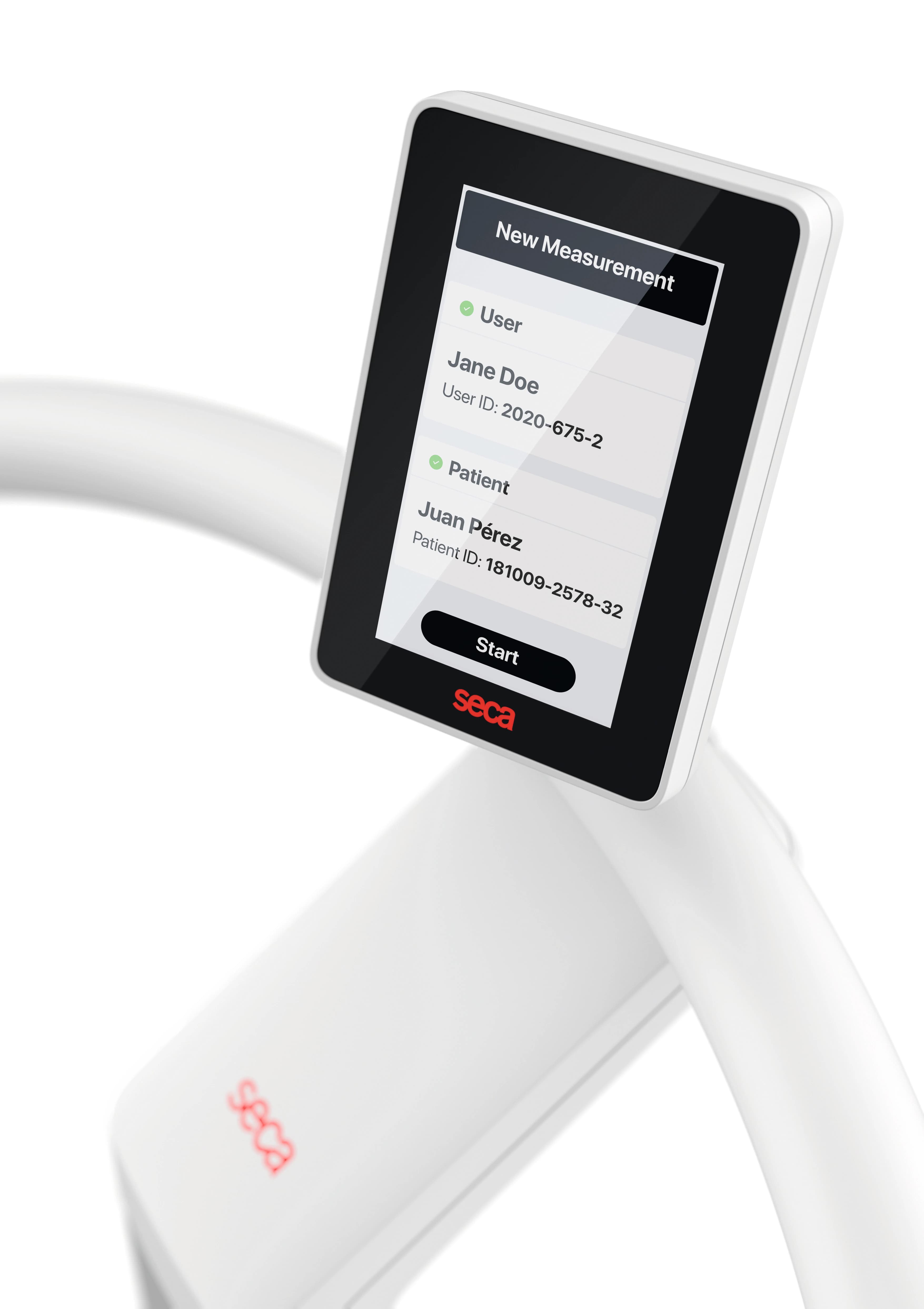 Seca Handrail Scale with EMR and ID Display, 800 lb / 360 kg Capacity, Digital, Each thumbnail 4