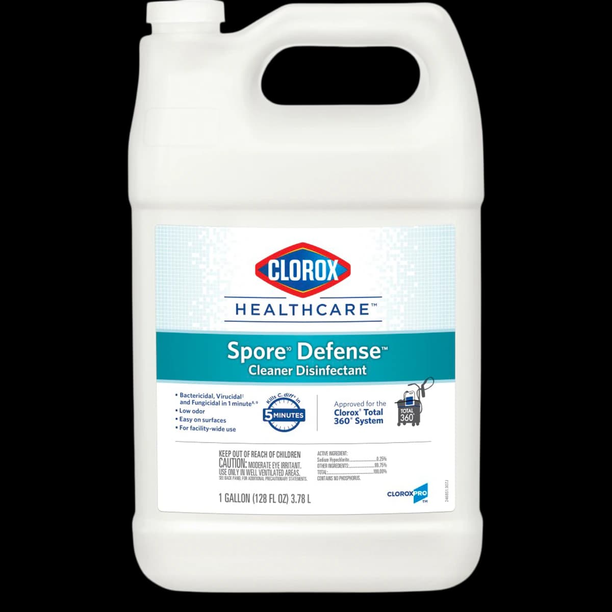 Clorox Healthcare Spore Defense Liquid Cleaner & Disinfectant Refill, Low Odor, 128 oz, 4/Case - Clorox Healthcare Spore Defens - Image 1