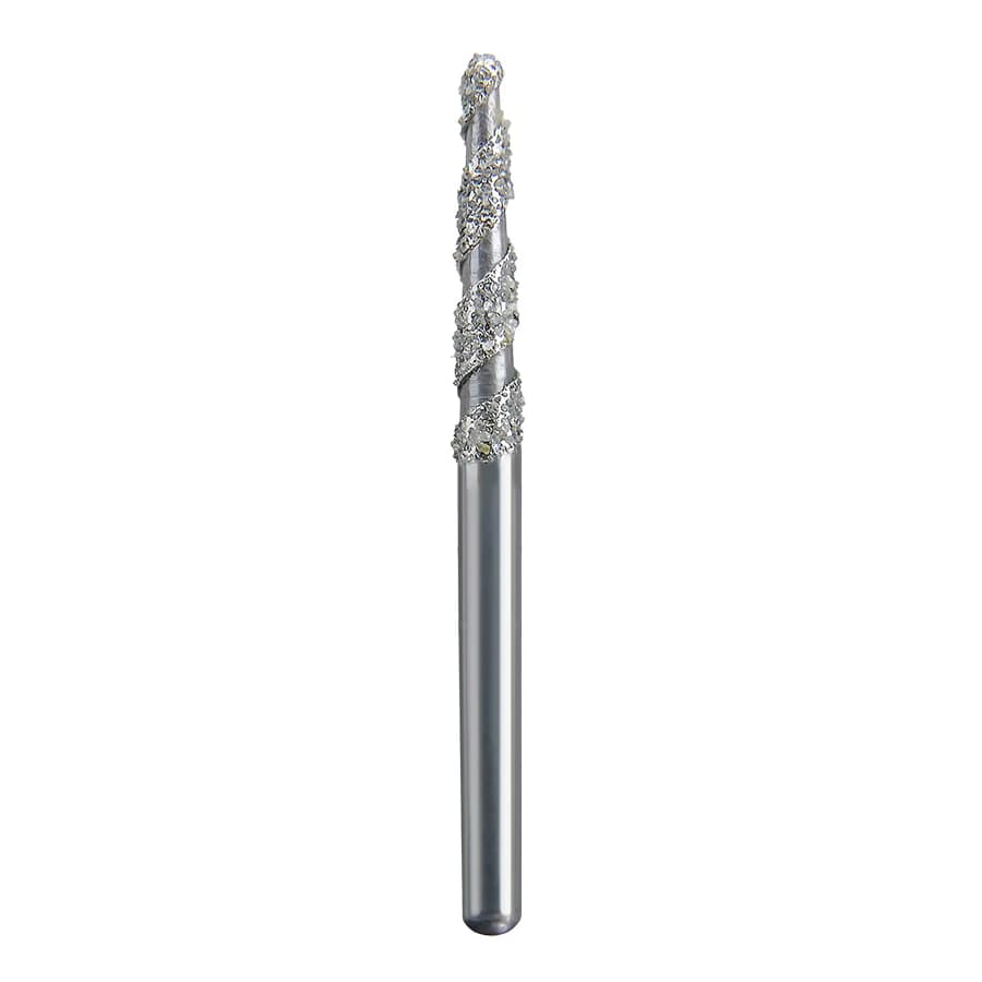 Spring Health Products #772.7T Turbo Super Coarse Round End Taper Spring Diamond FG 855T-016, Multi-Use, 25/Pack - #772.7T Turbo Super Coarse Round End Taper Spring Diamond FG 855T-016 Multi-Use Pack of 25 - Image 1
