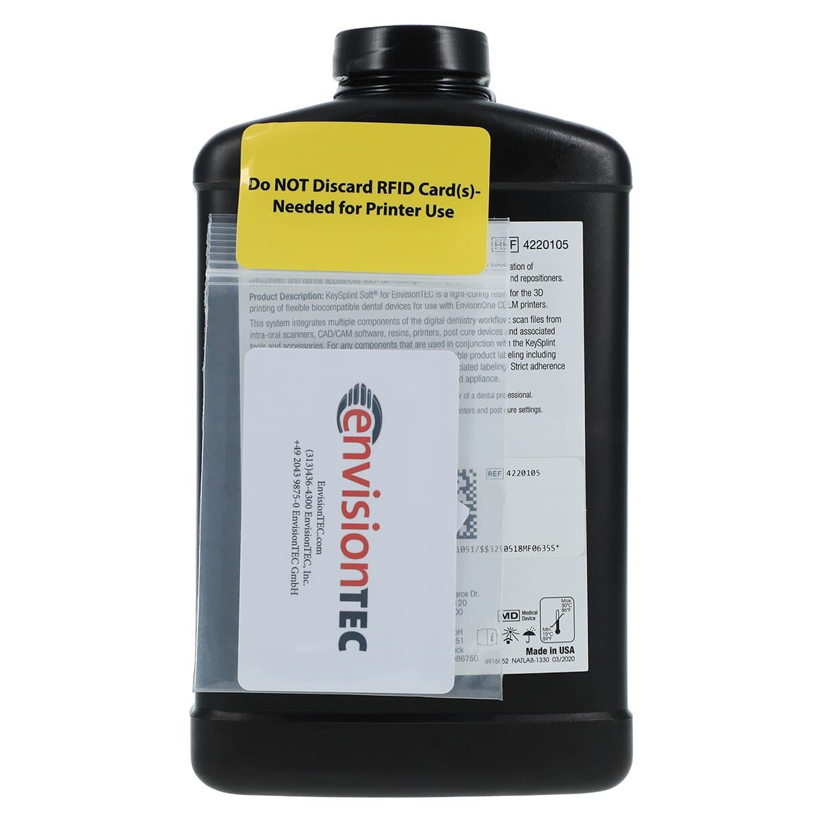 E-Keysplint Soft 3D Print Resin, Clear, 1 kg Bottle thumbnail 3