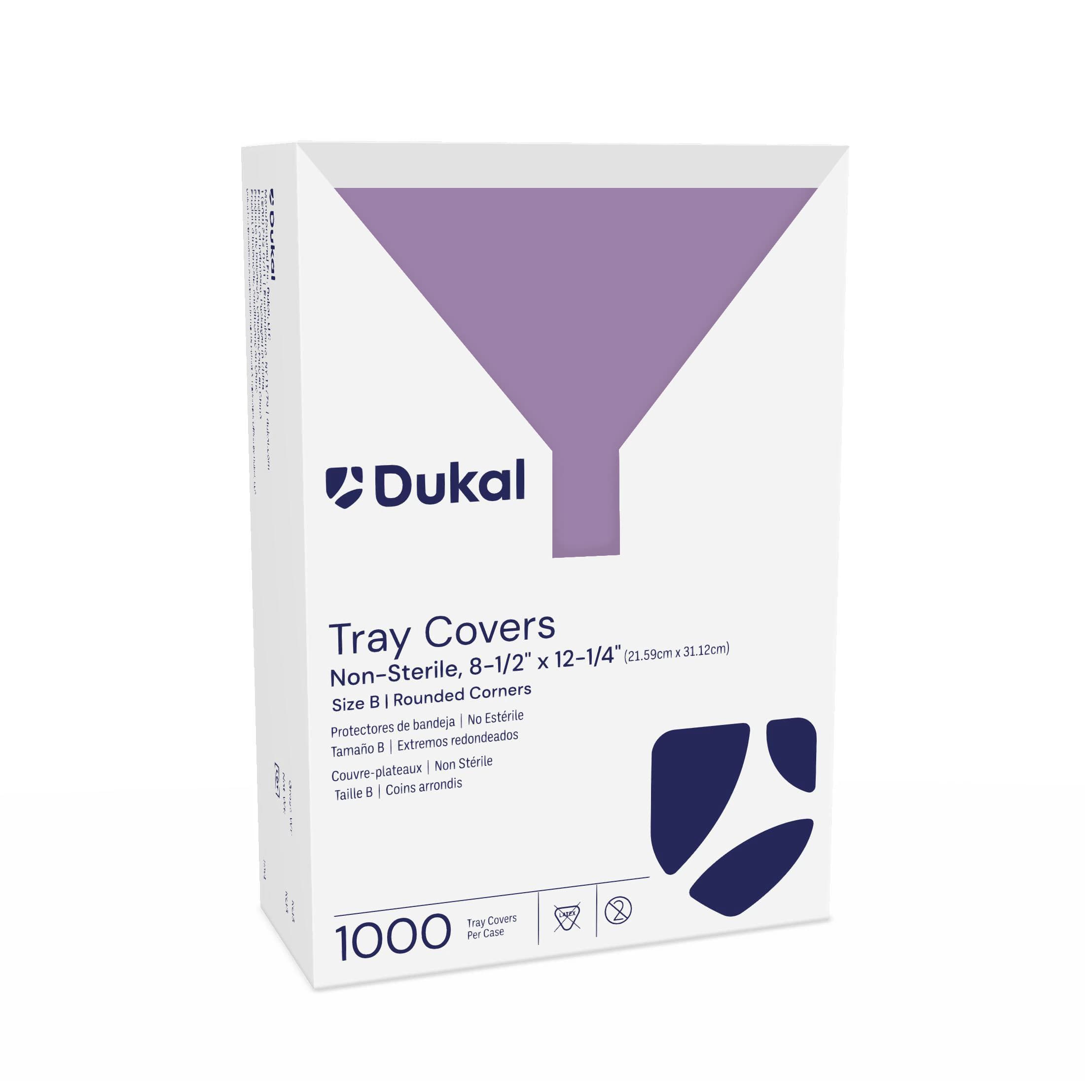Dukal Disposable Paper Tray Covers, 8.5" x 12.25", Lavender, 1000/Case, 27505 - Tray Covers - Image 1