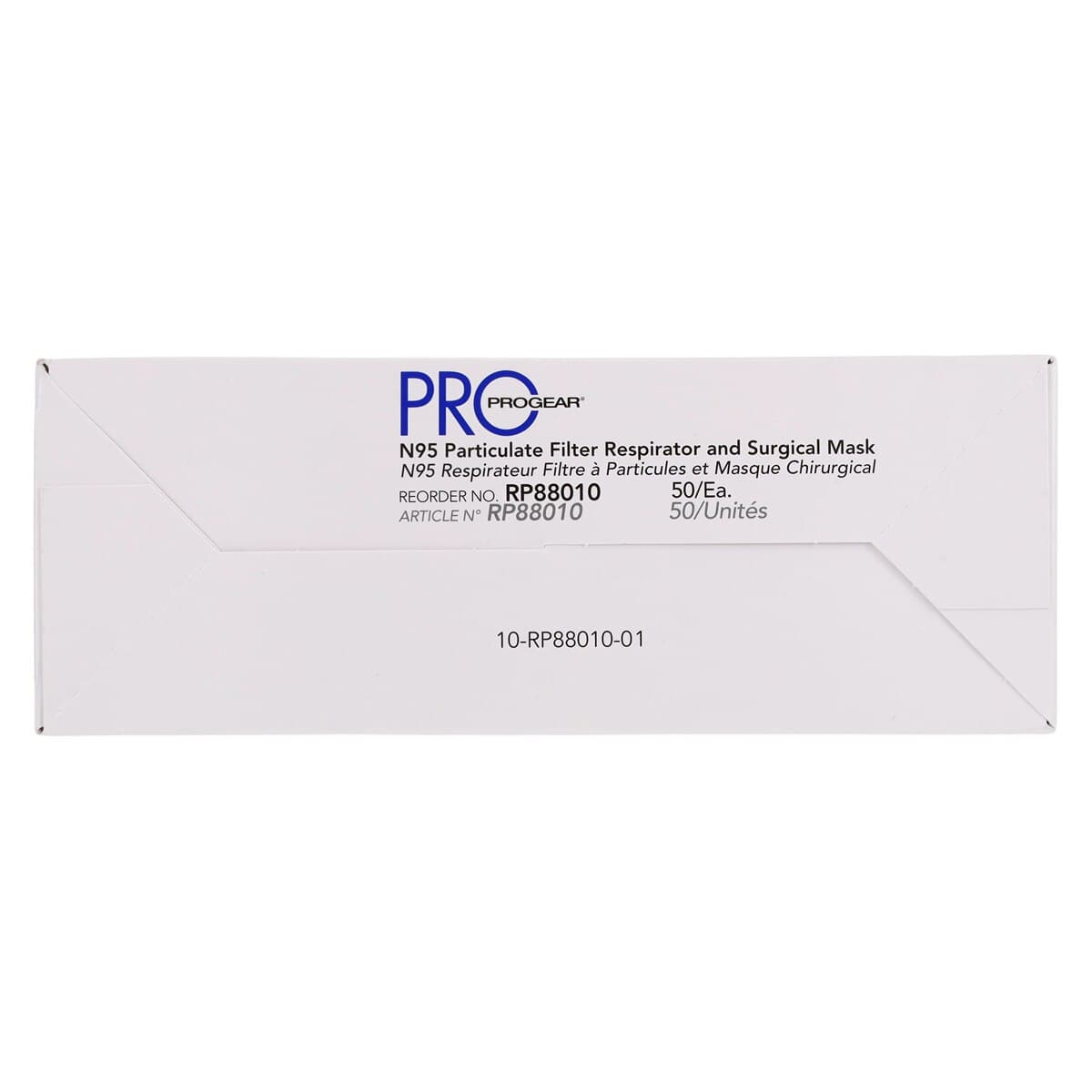 ProGear N95 Particulate Filter Respirator & Surgical Mask, ASTM Level 3, Small, White, 50/Box thumbnail 11