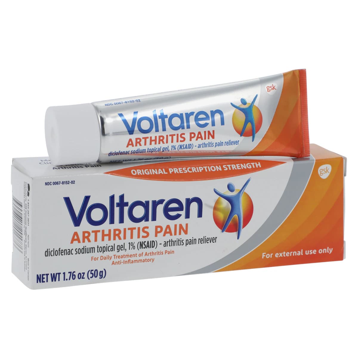 Voltaren Arthritis Pain Gel, 1% Diclofenac Sodium, Non-Rx, 50g Tube - Voltaren Arthrts Pain Gel N-R - Image 1