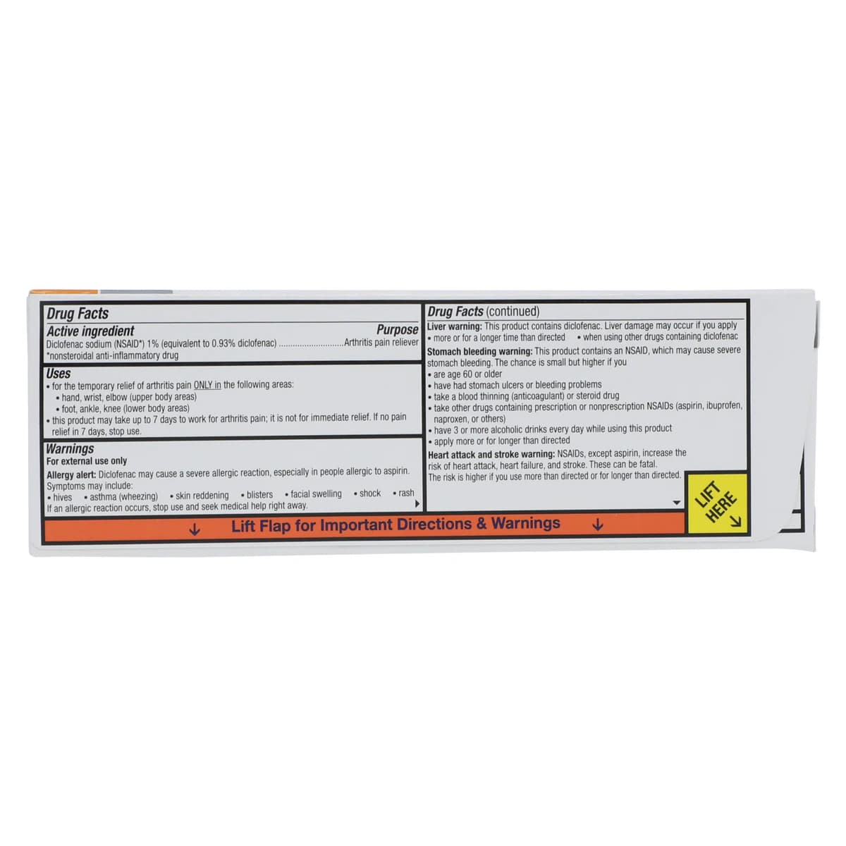 Voltaren Arthritis Pain Gel, 1% Diclofenac Sodium, Non-Rx, 50g Tube thumbnail 5