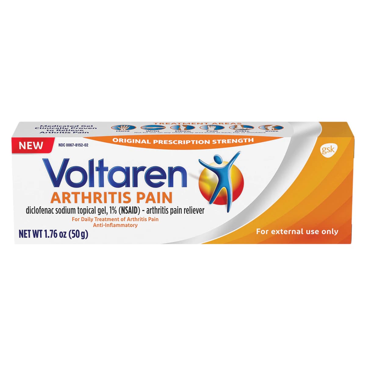 Voltaren Arthritis Pain Gel, 1% Diclofenac Sodium, Non-Rx, 50g Tube thumbnail 2