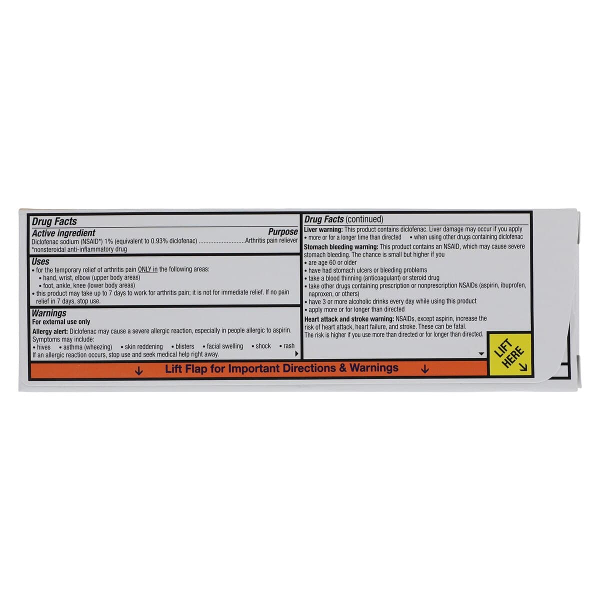 Voltaren Arthritis Pain Gel, 1% NSAID, 100g Tube thumbnail 7