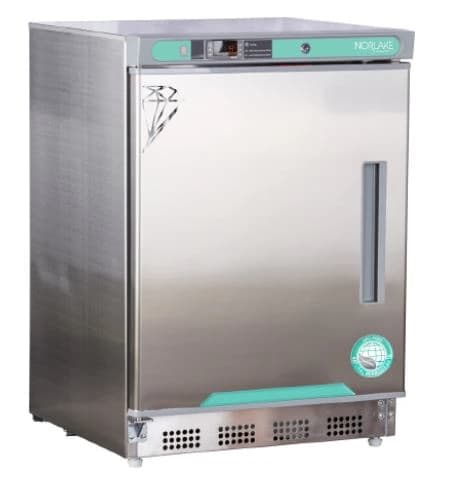 Corepoint Scientific General Purpose Refrigerator, Undercounter, 4.5 Cu Ft, Solid Door, Left Hinge, 1-10°C, Cycle Defrost - Refrigerator Undrcntr 4.5Cu FT - Image 1