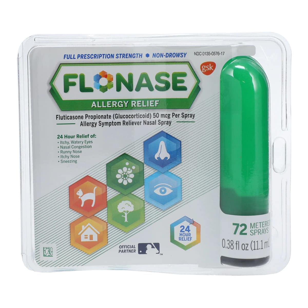 Flonase Allergy Relief Spray, 50mcg, 0.38oz Bottle - Flonase Allergy Relf Spry N-R - Image 1