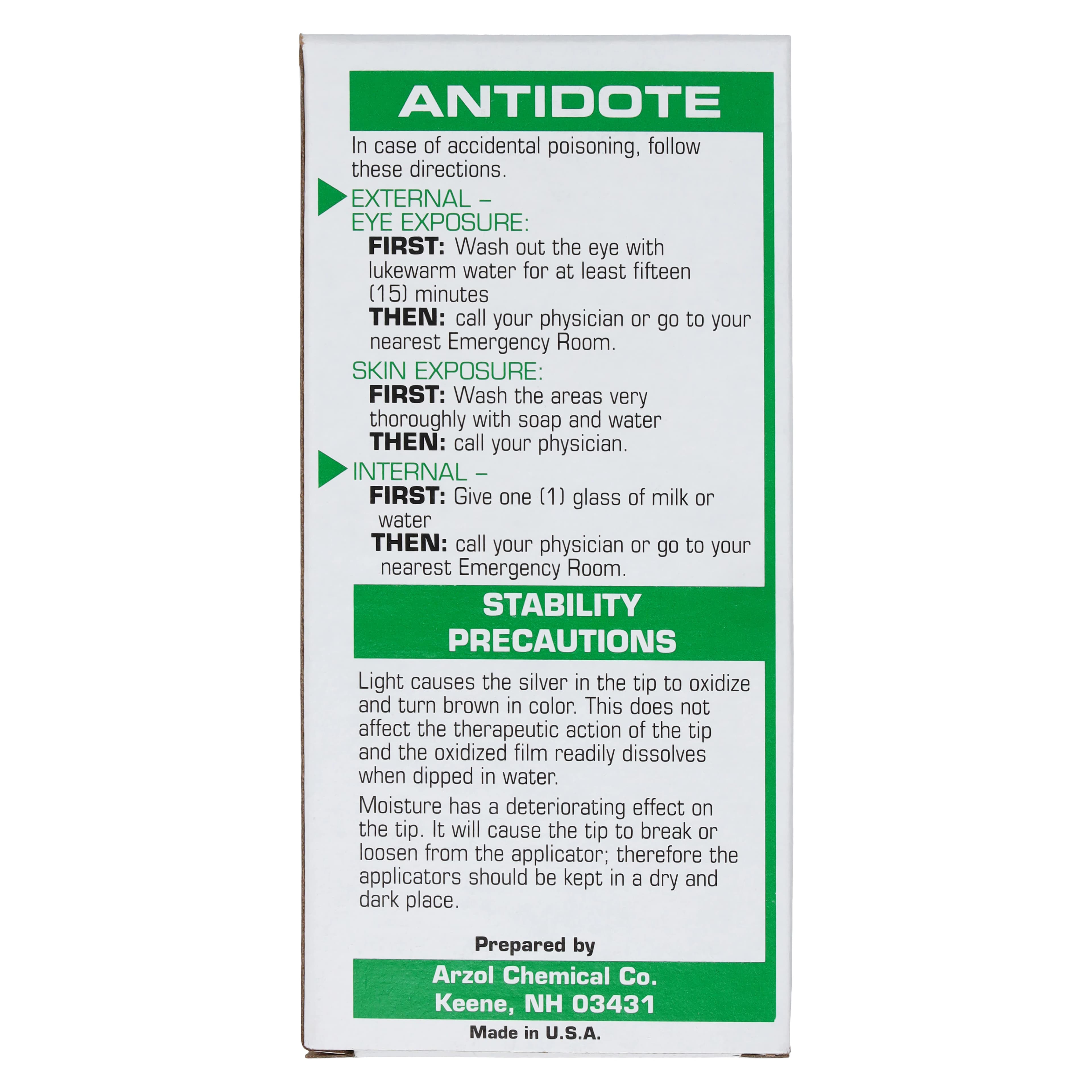 Arzol Chemical Silver Nitrate Topical Applicators, 75% Silver Nitrate / 25% Potassium Nitrate, Box of 100 thumbnail 5