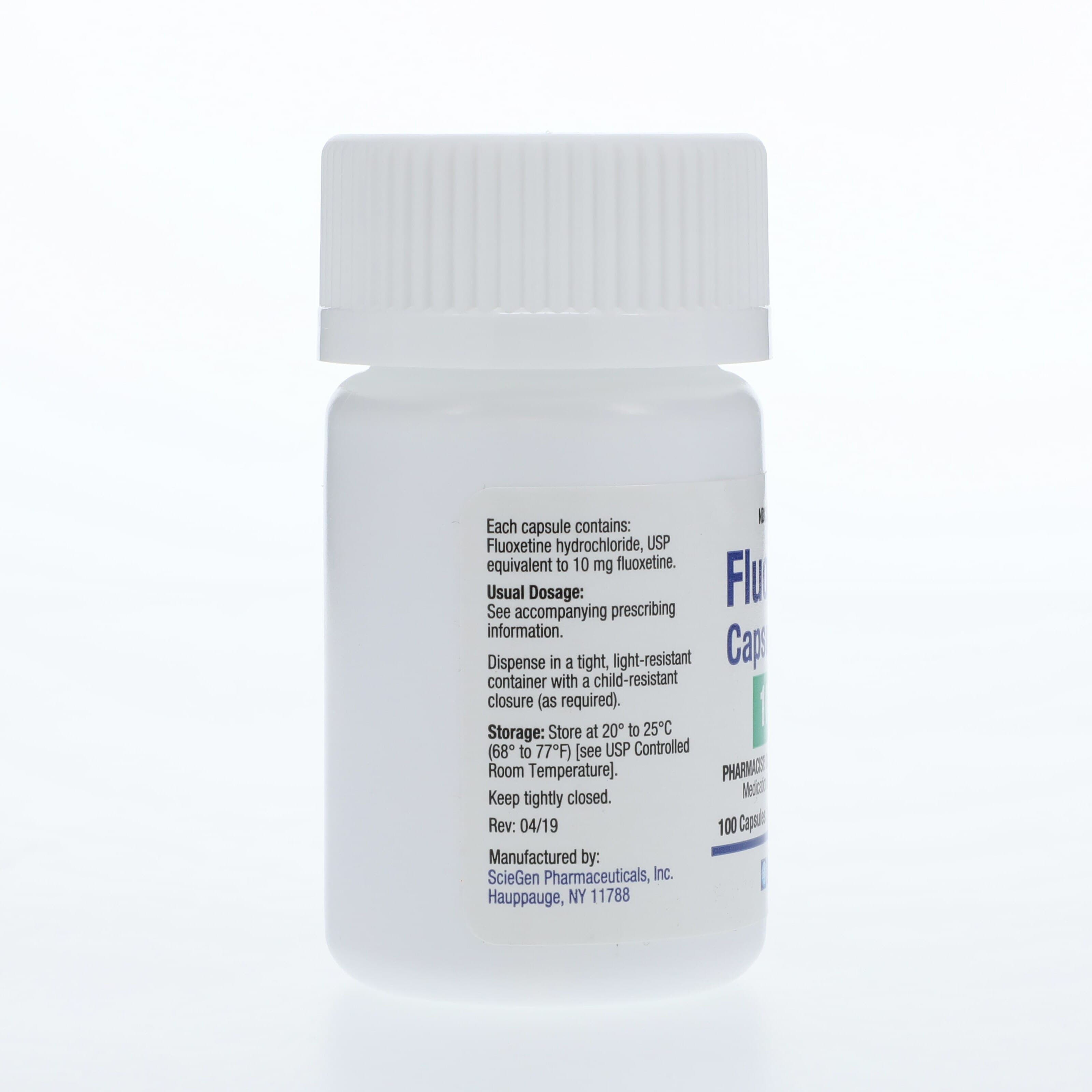 Fluoxetine HCl Capsules, 10mg, 100/Bottle, Sciegen Pharmaceuticals thumbnail 2