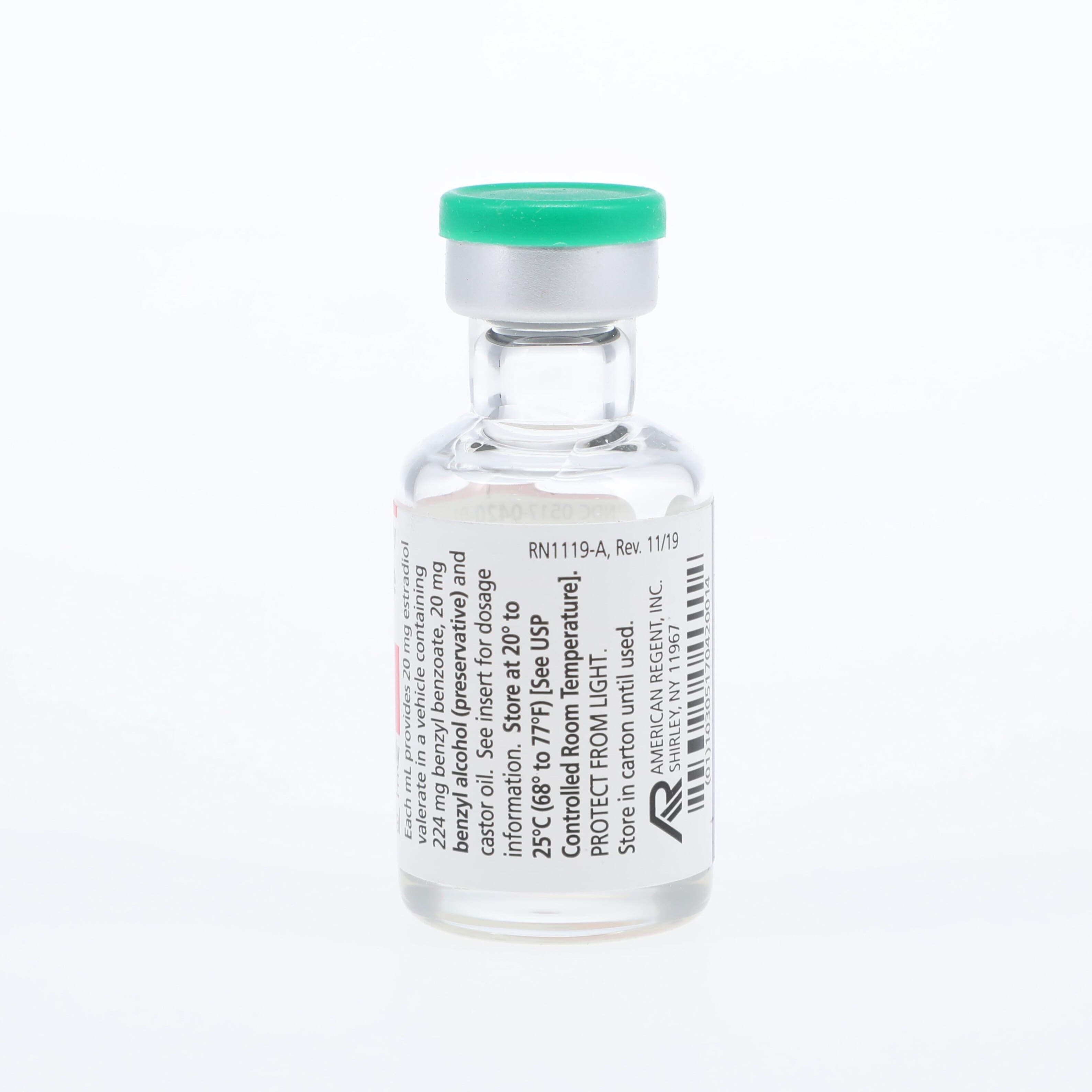 Estradiol Valerate Injection, 20 mg/mL, 5 mL Multi-Dose Vial thumbnail 5