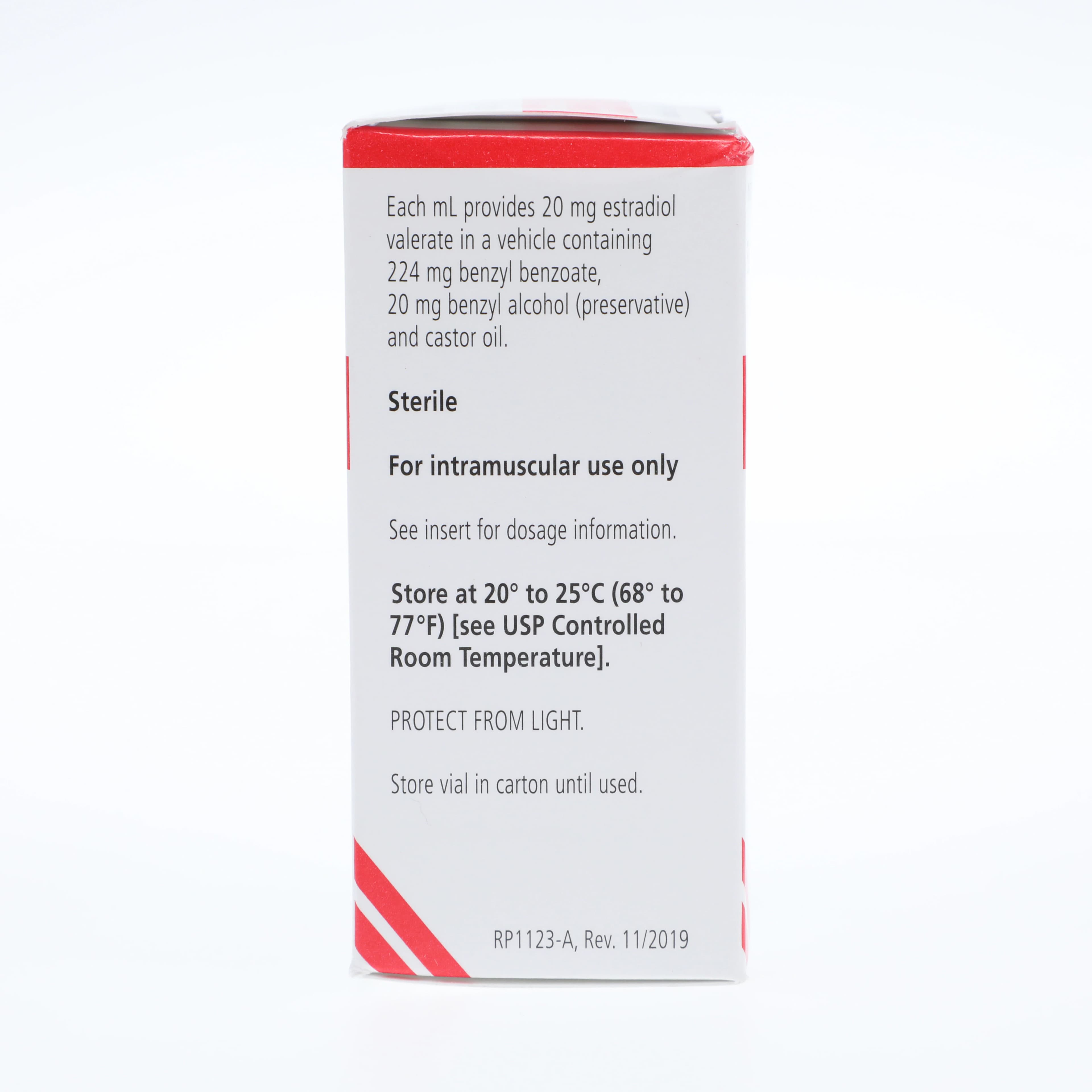 Estradiol Valerate Injection, 20 mg/mL, 5 mL Multi-Dose Vial thumbnail 2