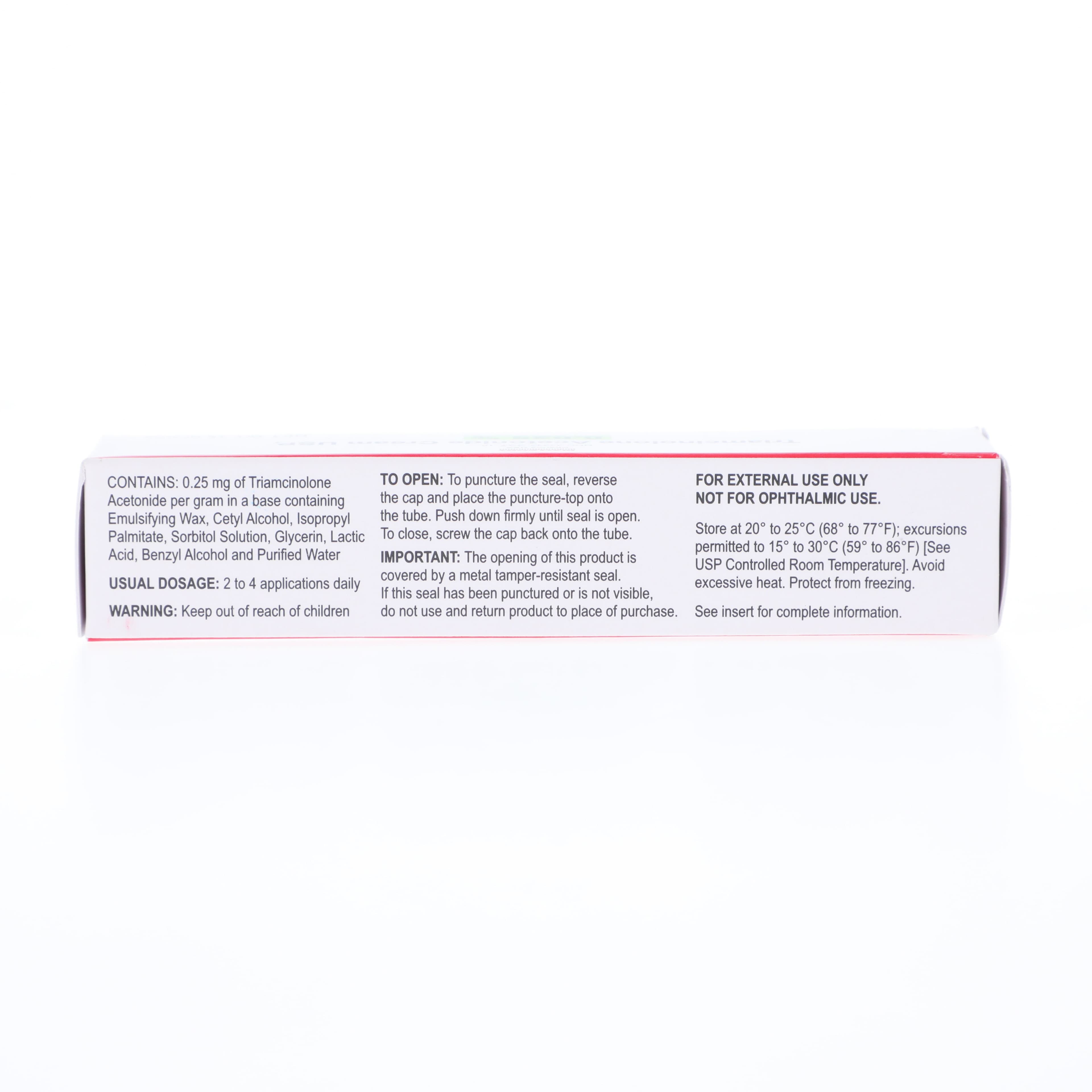 Triamcinolone Acetonide Cream 0.025%, 15g Tube thumbnail 2