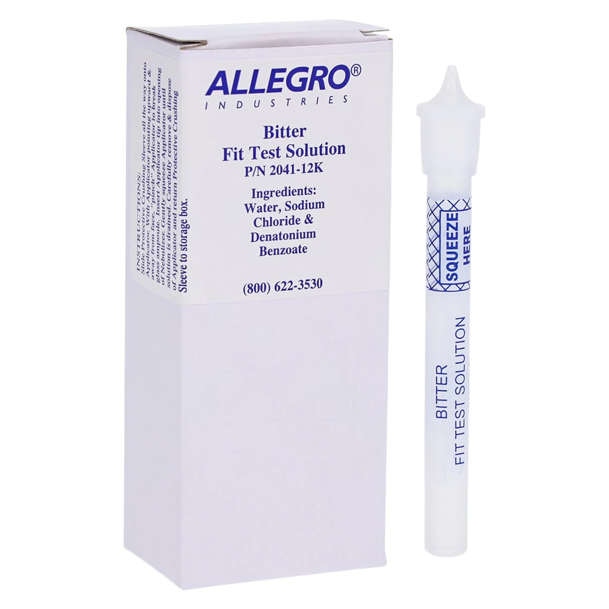 Allegro Fit Test Solution, Bitter, 6/Box - Solution Fit Test Bitter - Image 1