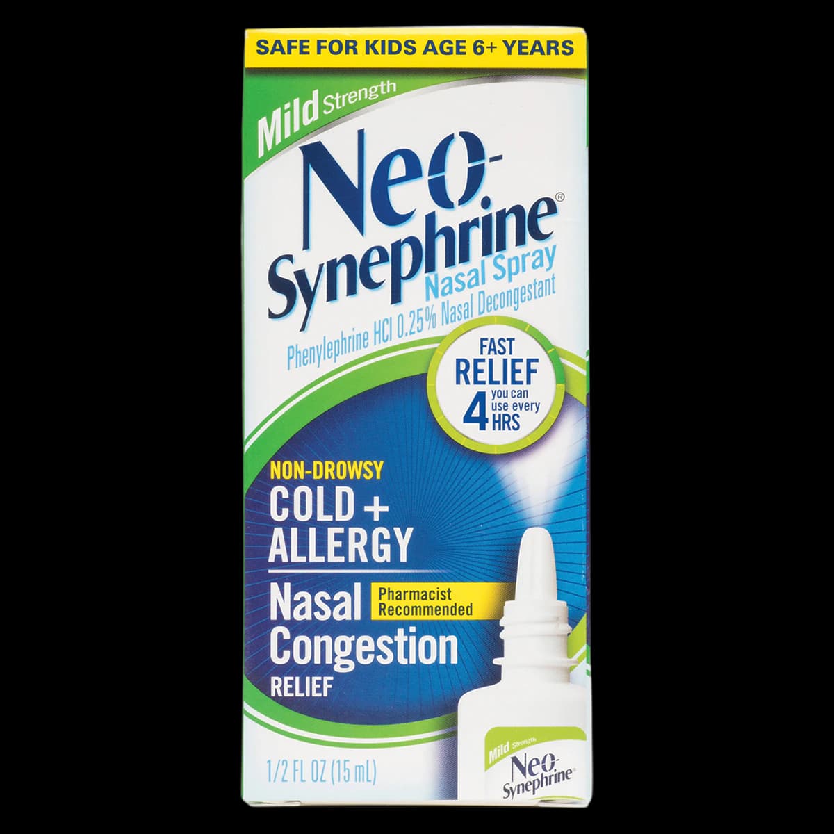 Neo-Synephrine Mild Spray, 0.25% Nasal Decongestant, 15mL Bottle - Neo-Synephrine Mild Spray - Image 1
