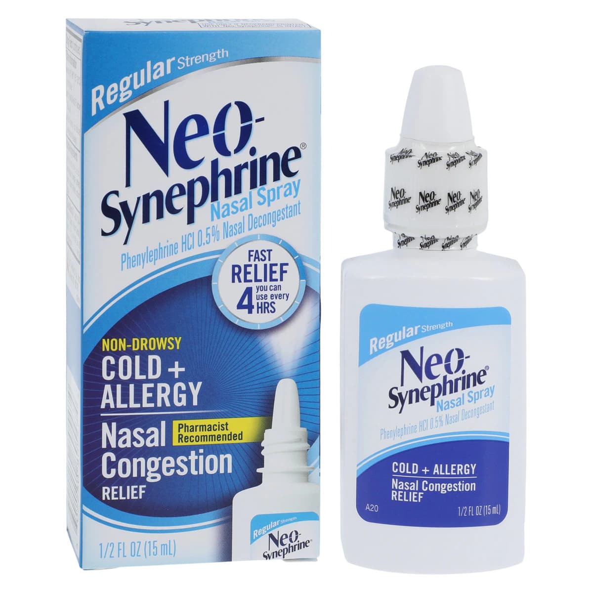 Neo-Synephrine Regular Spray, 0.5%, 15mL/Bottle - Neo-Synephrine Regular Spray - Image 1