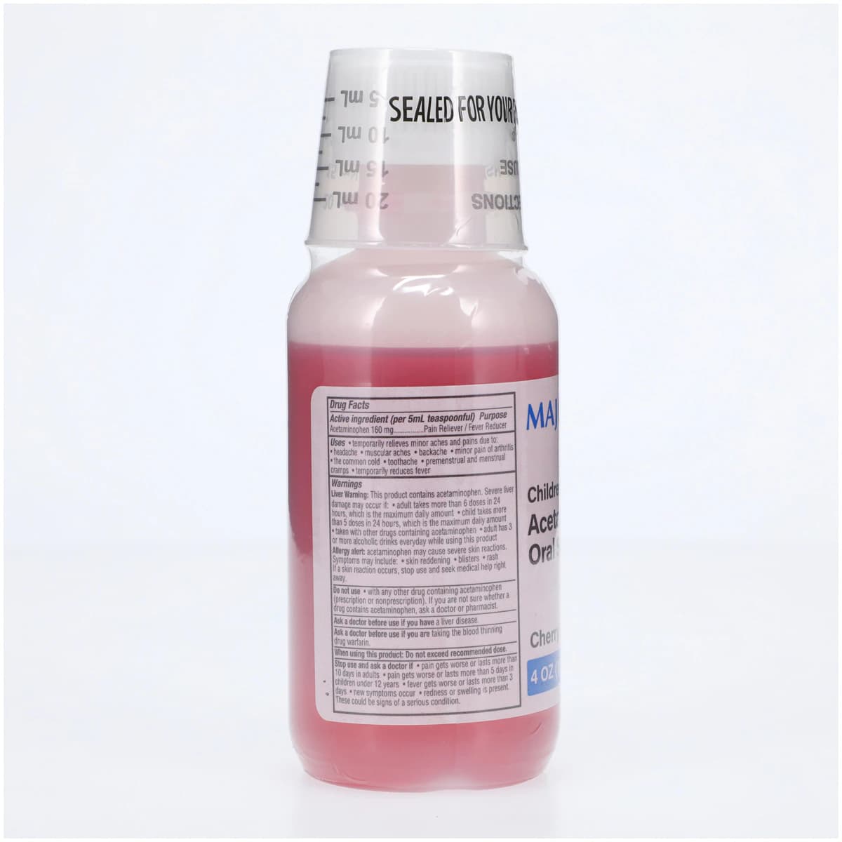 APAP Child Oral Solution, Cherry Flavor, 160mg/5mL, 4oz/Bottle thumbnail 2