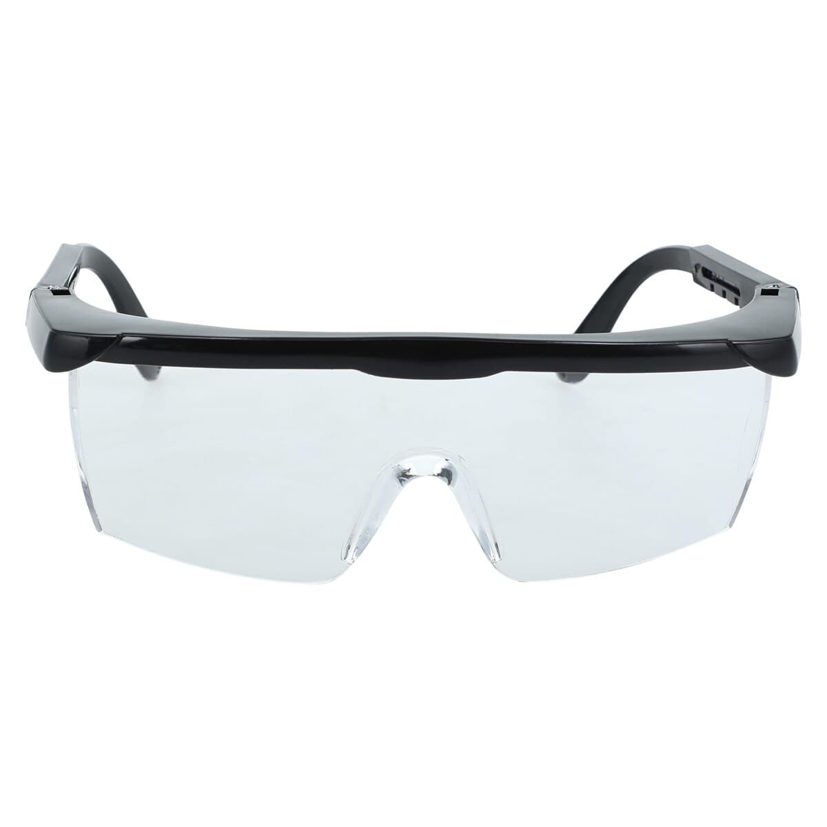 Dynarex Clear Safety Glasses with Black Frames, 50/Case thumbnail 3