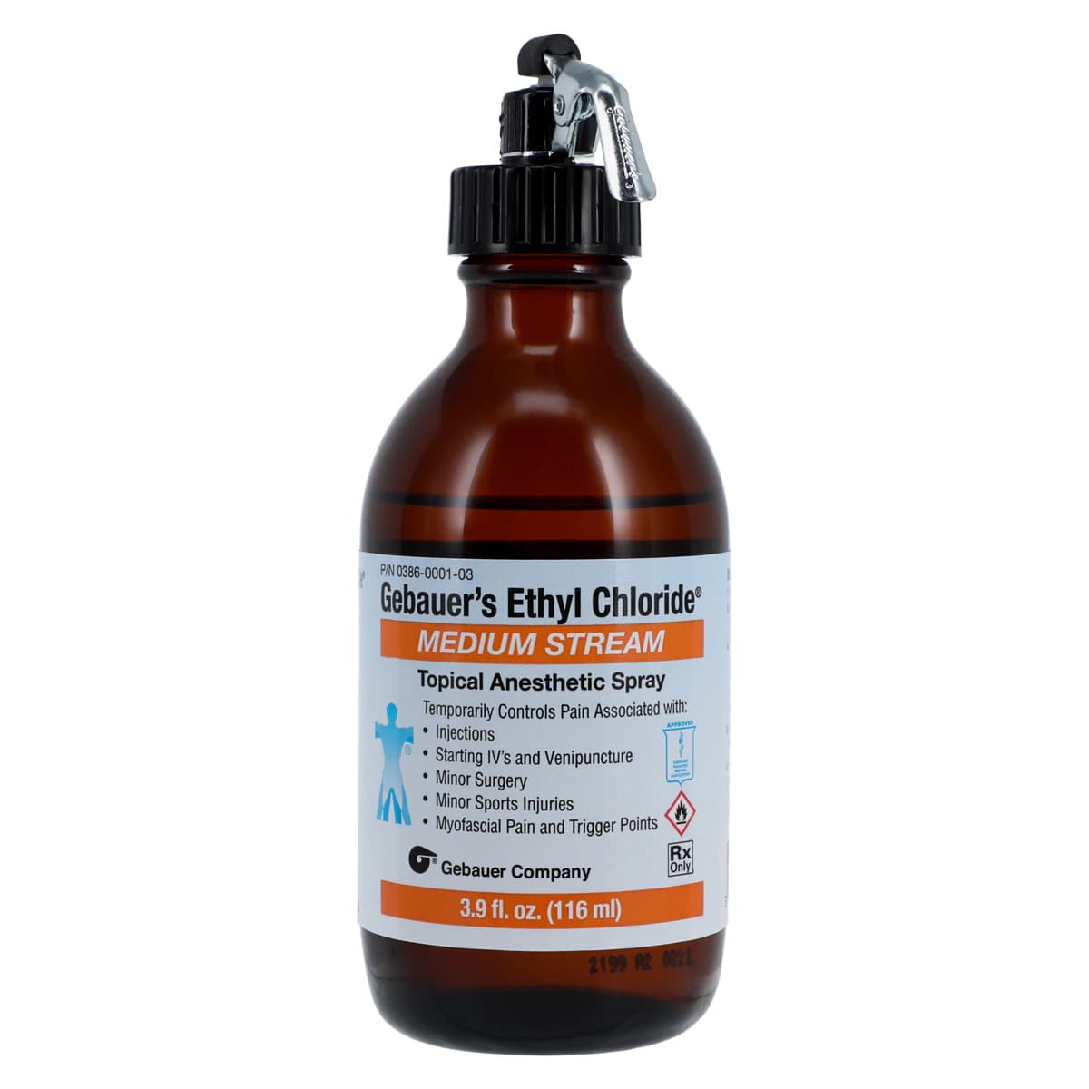 Gebauer Ethyl Chloride Topical Spray, Medium Stream, 3.9 oz, 12/Box thumbnail 3