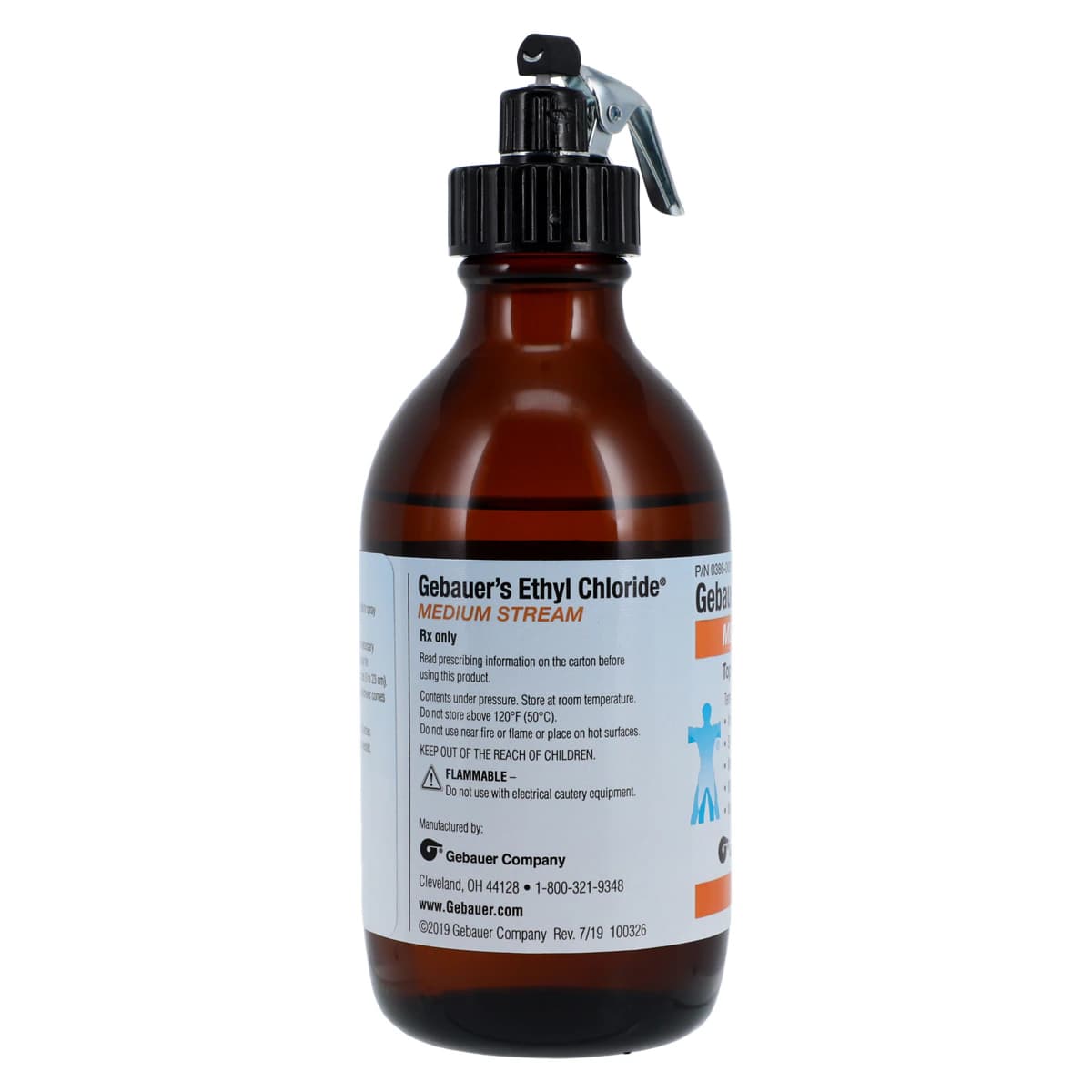 Gebauer Ethyl Chloride Topical Spray, Medium Stream, Glass Bottle, 3.9 oz thumbnail 4